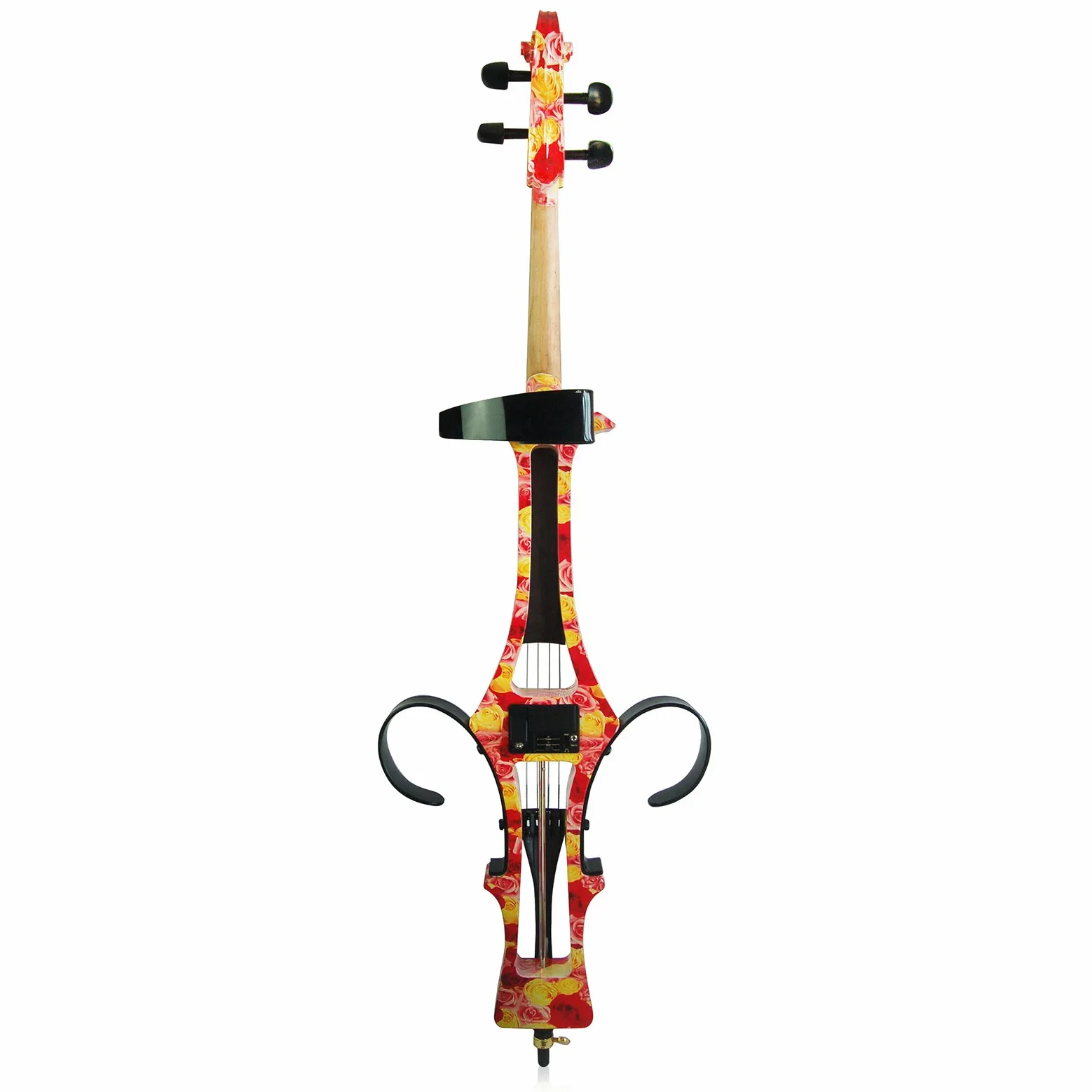 Aliyes Handmade Professionali Donne/Gril Legno Solido Violoncello Elettrico 4/4 Full Size Silenzioso Elettrico Violoncello Rosa
