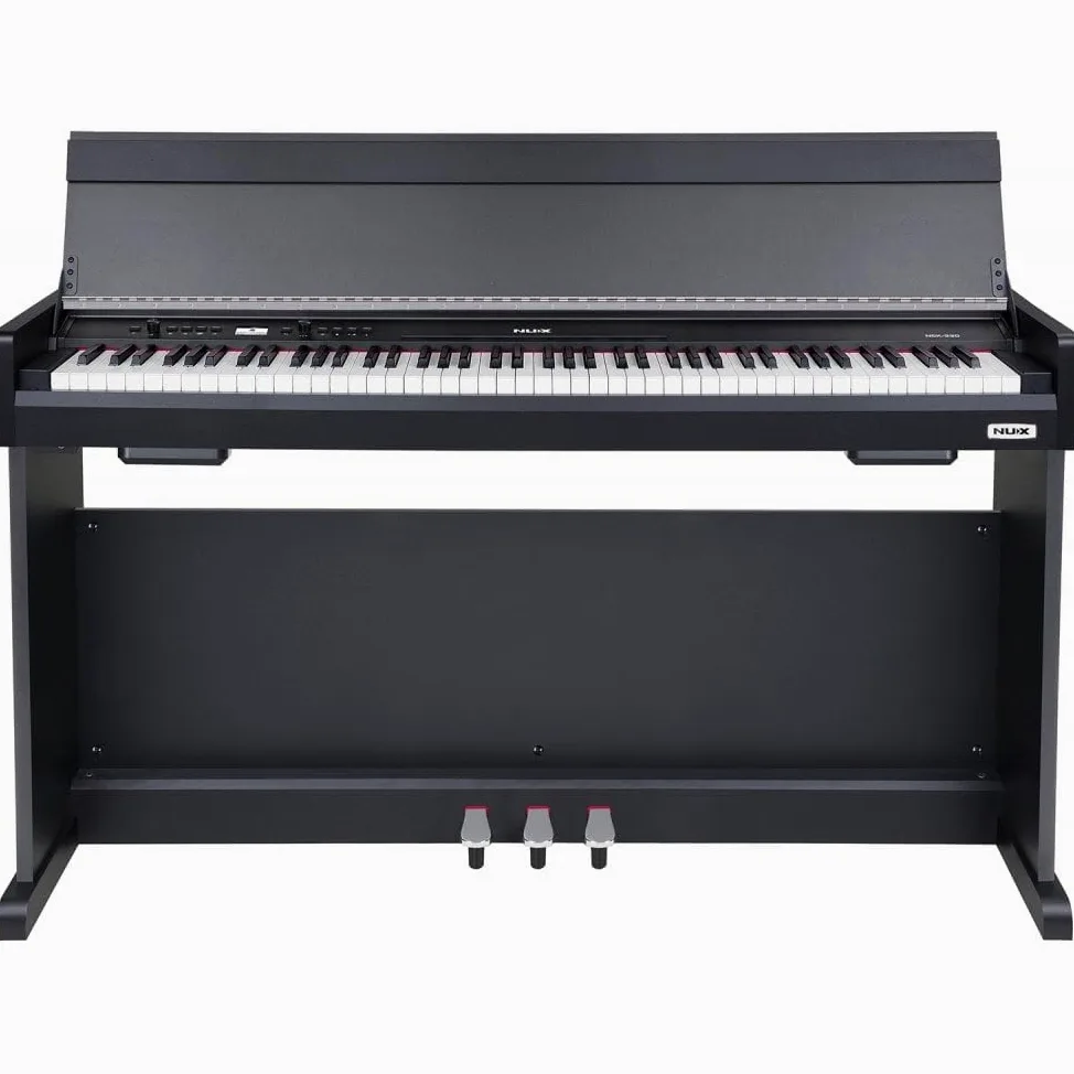 NU-X | NCK-330 Pianoforte verticale digitale: 88 note Hammer Action Keyboard con Bluetooth, integrazione USB e controllo multifunzione per casa e studio