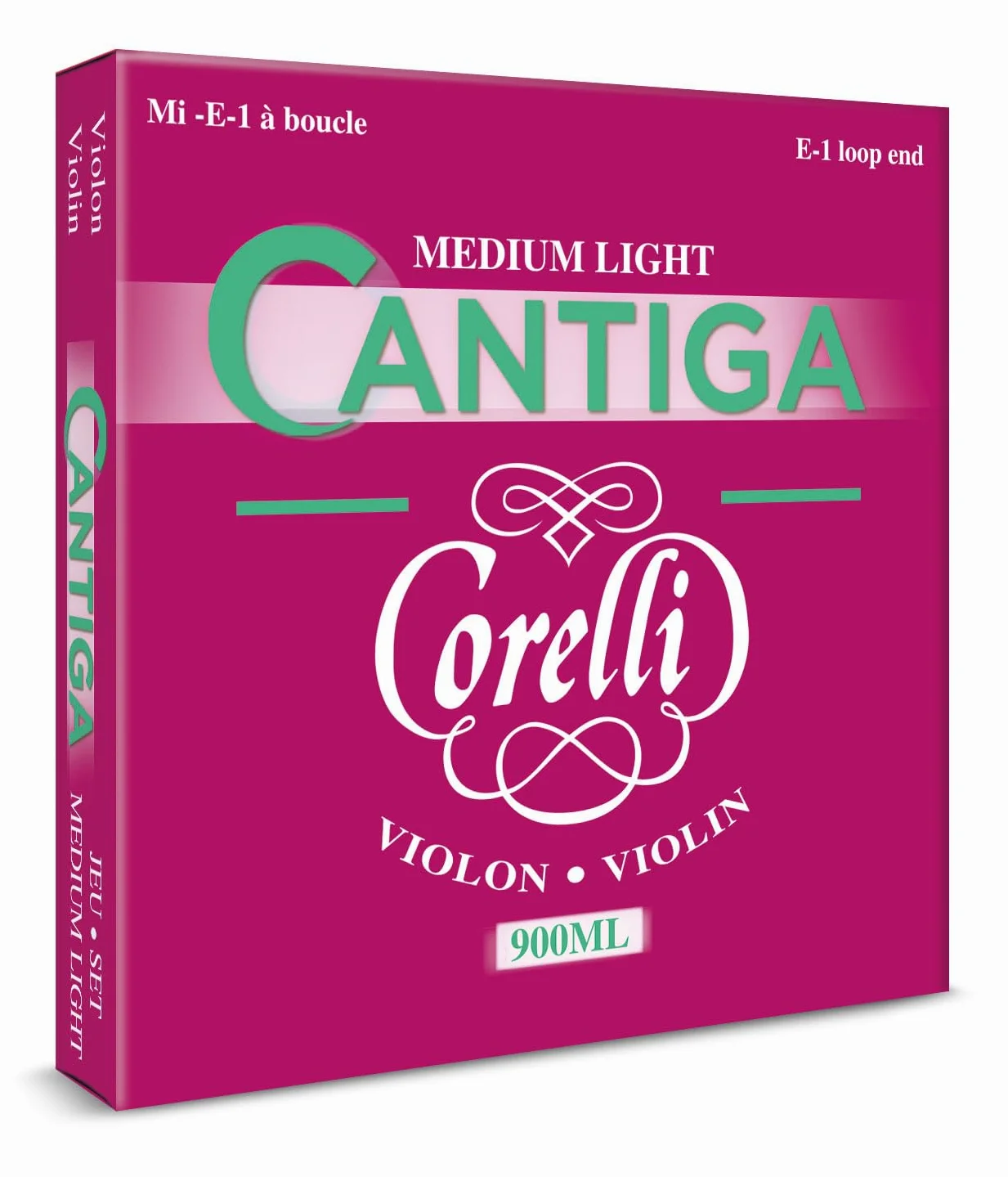 Corelli Corde per Violino Cantiga Set E con asola 900ML Medium Light