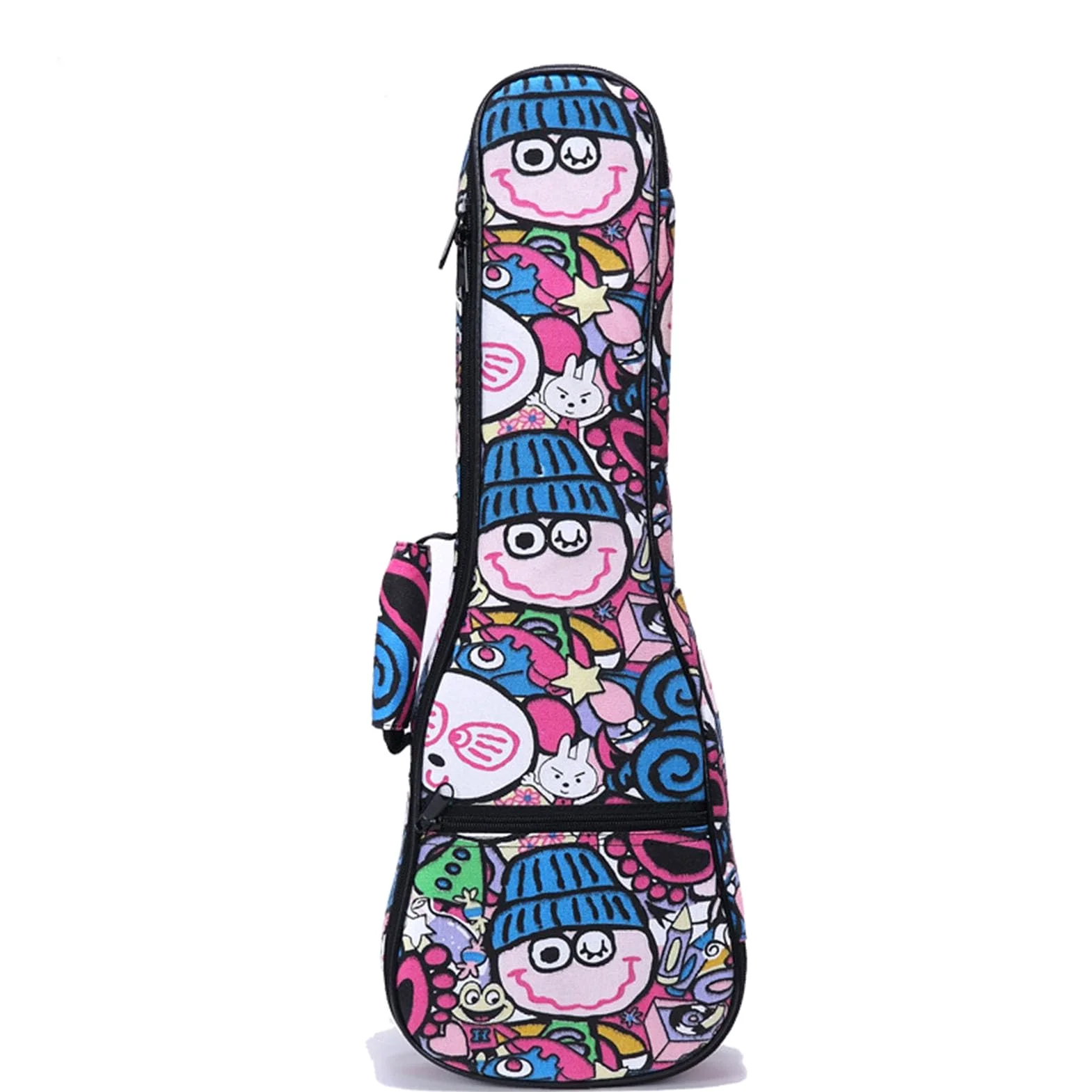 Jeffergarden Custodia per Ukulele Zaino per Ukulele in Tessuto Resistente All'acqua a 4 Corde con Multitasca per Concerti (26 pollici)