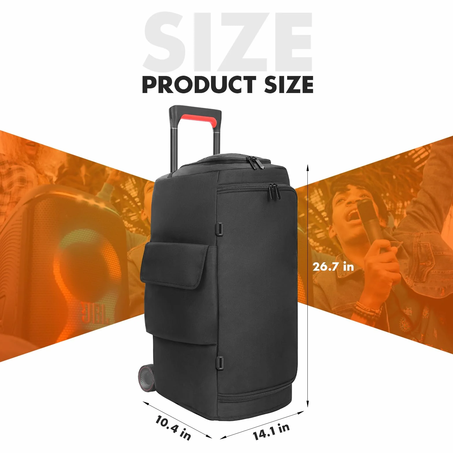 Custodia da viaggio compatibile con altoparlanti portatili JBL PARTYBOX 310/320, altoparlante per feste all'aperto, custodia protettiva con tasche per microfono, caricabatterie, cavo e