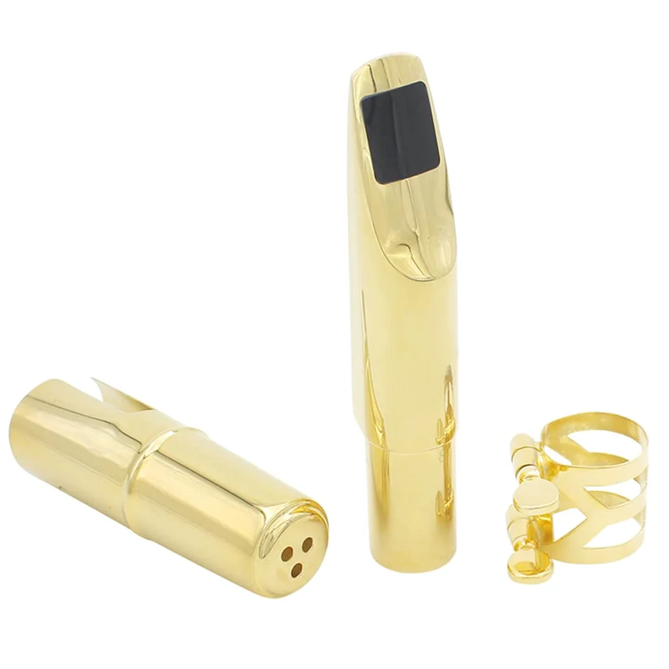 Sax Bocchino, Jazz Alto Saxophone Metallo 8C Bocchino con cappucci Patch Cuscinetti