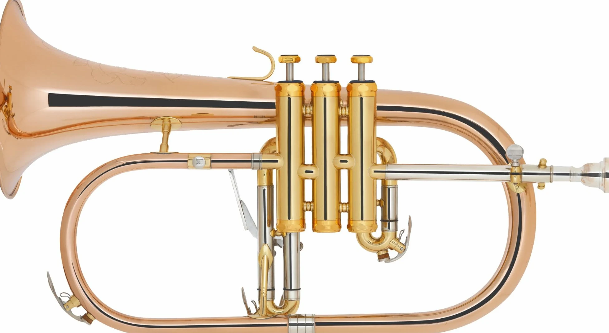 FH-60G Flicorno - in bronzo fosforoso - intonazione: Sib - diametro campana: 152 mm - incl. custodia leggera, bocchino Klier e accessori per la manutenzione - lucidato