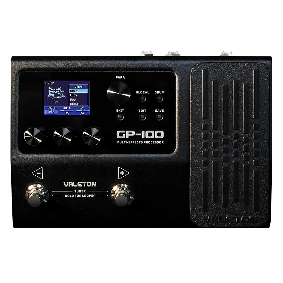 Valeton Multi Effetti Pedale Chitarra Processore con Espressione 140 effetti integrati 198 preset Modellazione di amplificatori Looper Presa IR OTG da fornitori di terze parti per live streaming