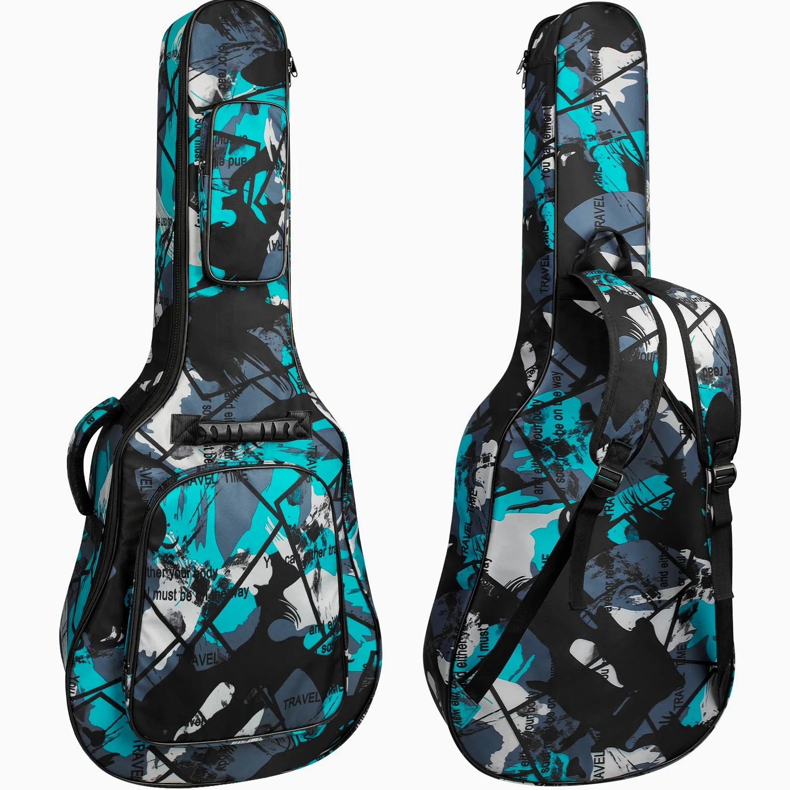Borsa per chitarra triangolare-grigio, Colorato, A-borsa per chitarra-3