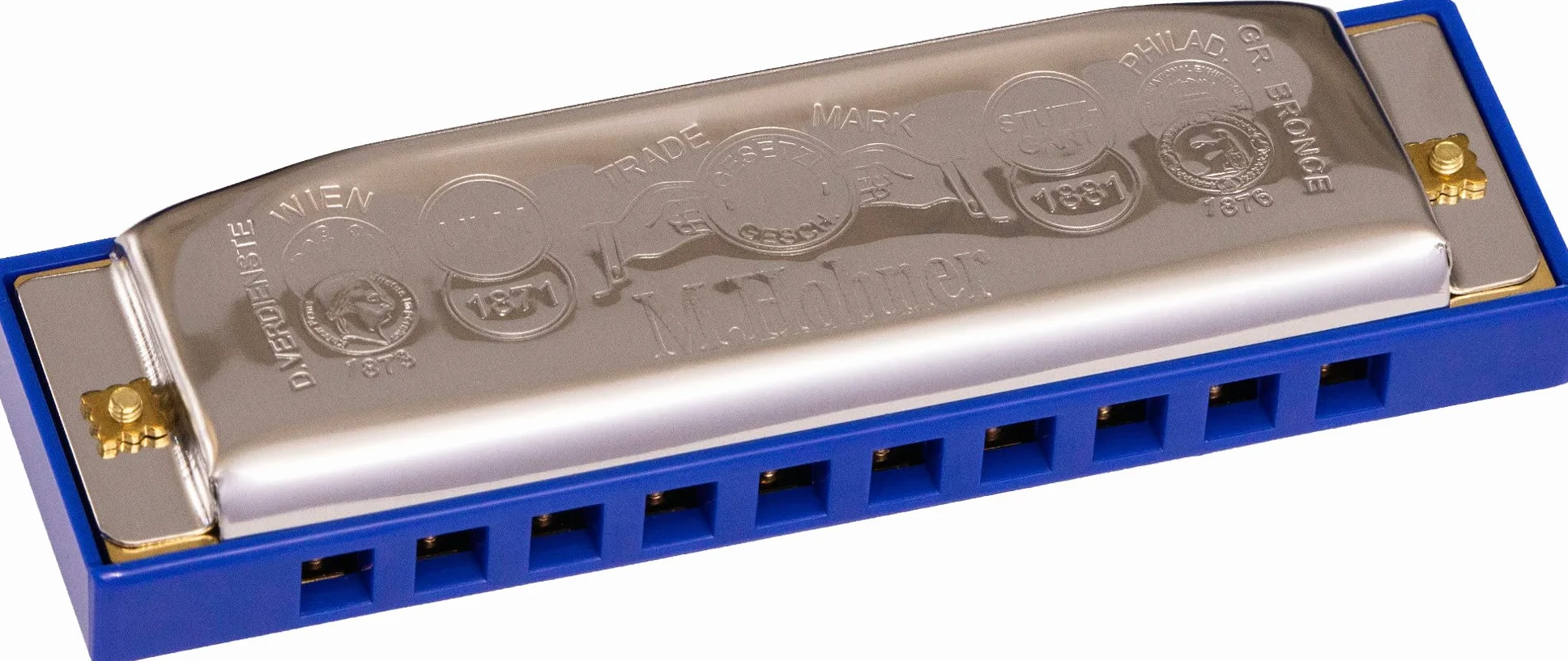 HOHNER HOM2101X Penta Harp C Minor Harmonica, Argento, Lunga: 10,2 cm