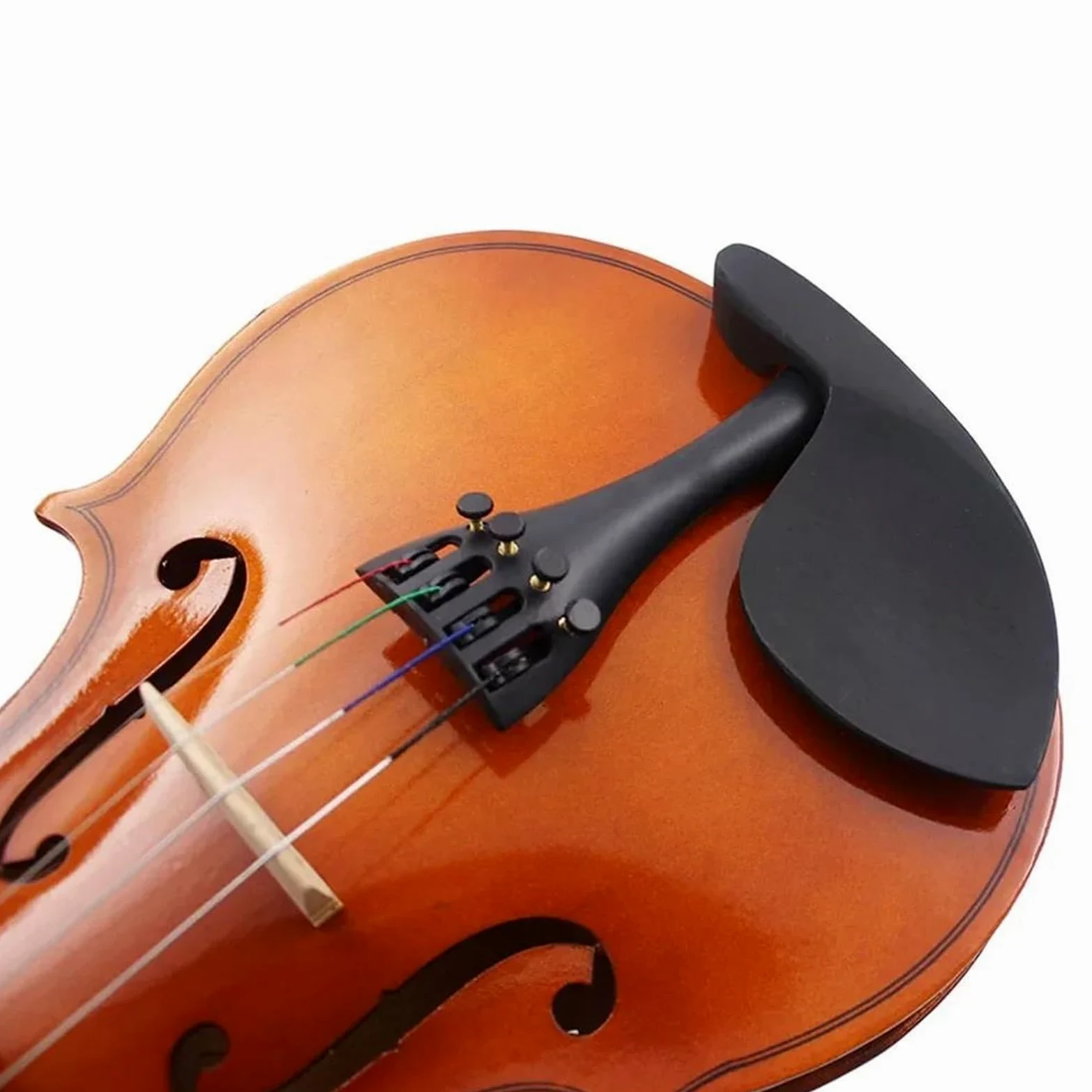 Violini Acustici Un Violino Acustico In Legno Massello Naturale Di Dimensioni Standard Perfetto Per I Principianti.(1/8)