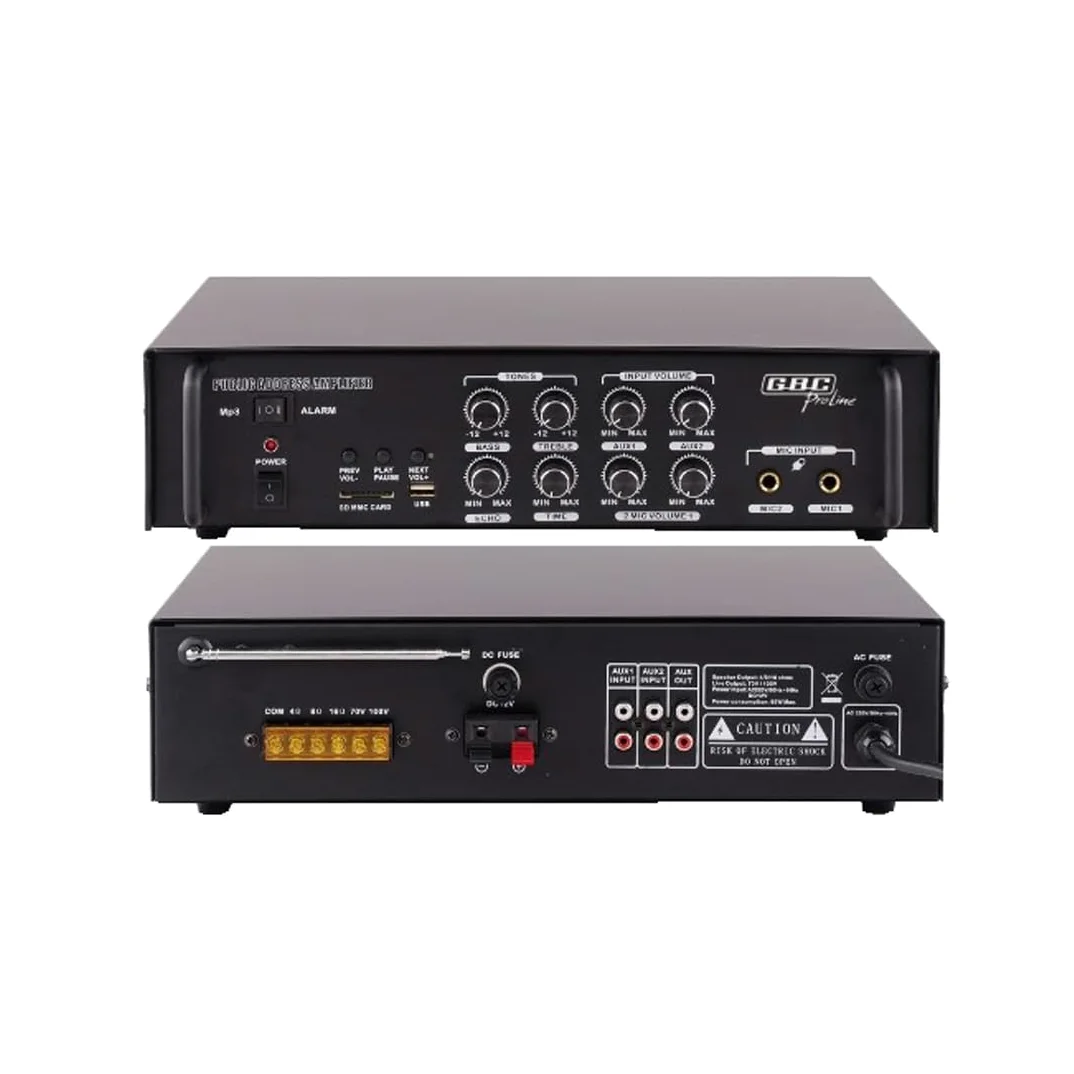 GBC - Amplificatore professionale 100V - 50W con MP3 - GBC 61611350