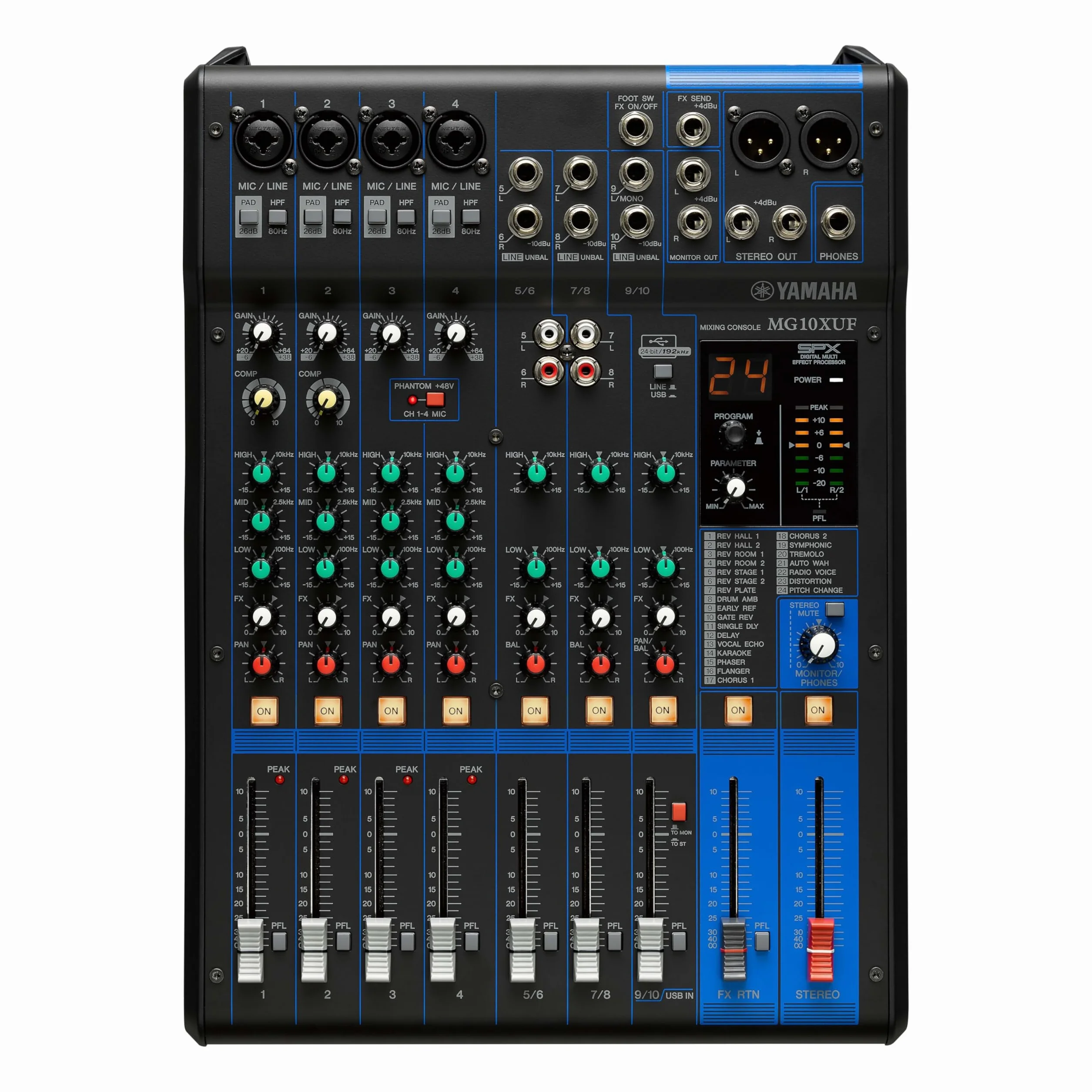 Yamaha Mg10X Mixer Analogico (Versione con i Fader)
