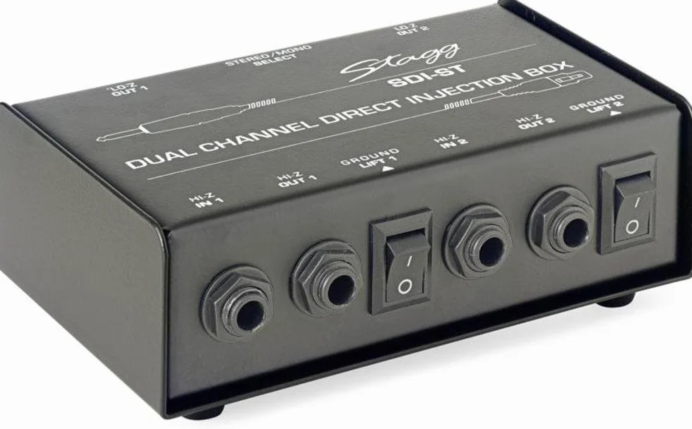 Stagg SDI-ST DI Box passivo a canale con interruttore mono/stereo