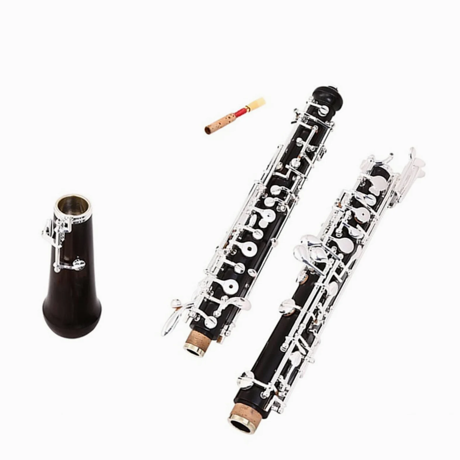 Oboe Semiautomatico Accordatura in Do Corpo in Bachelite Dura Tasti Argentati Oboe Strumento A Fiato Oboe per Principianti