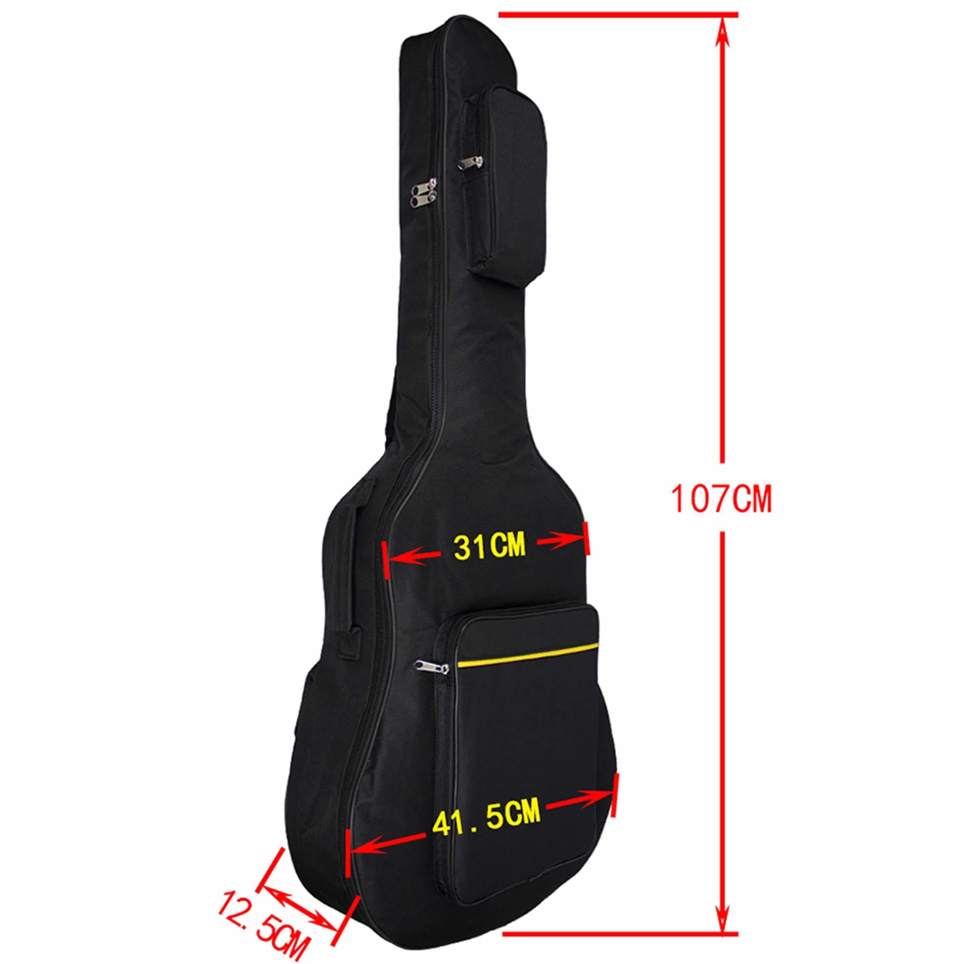 41 pollici Borsa per chitarra, Sacchetto di chitarra, Lo zaino della chitarra della cinghia di spalla registrabile impermeabile dello spessore più cotone, una varietà di colori
