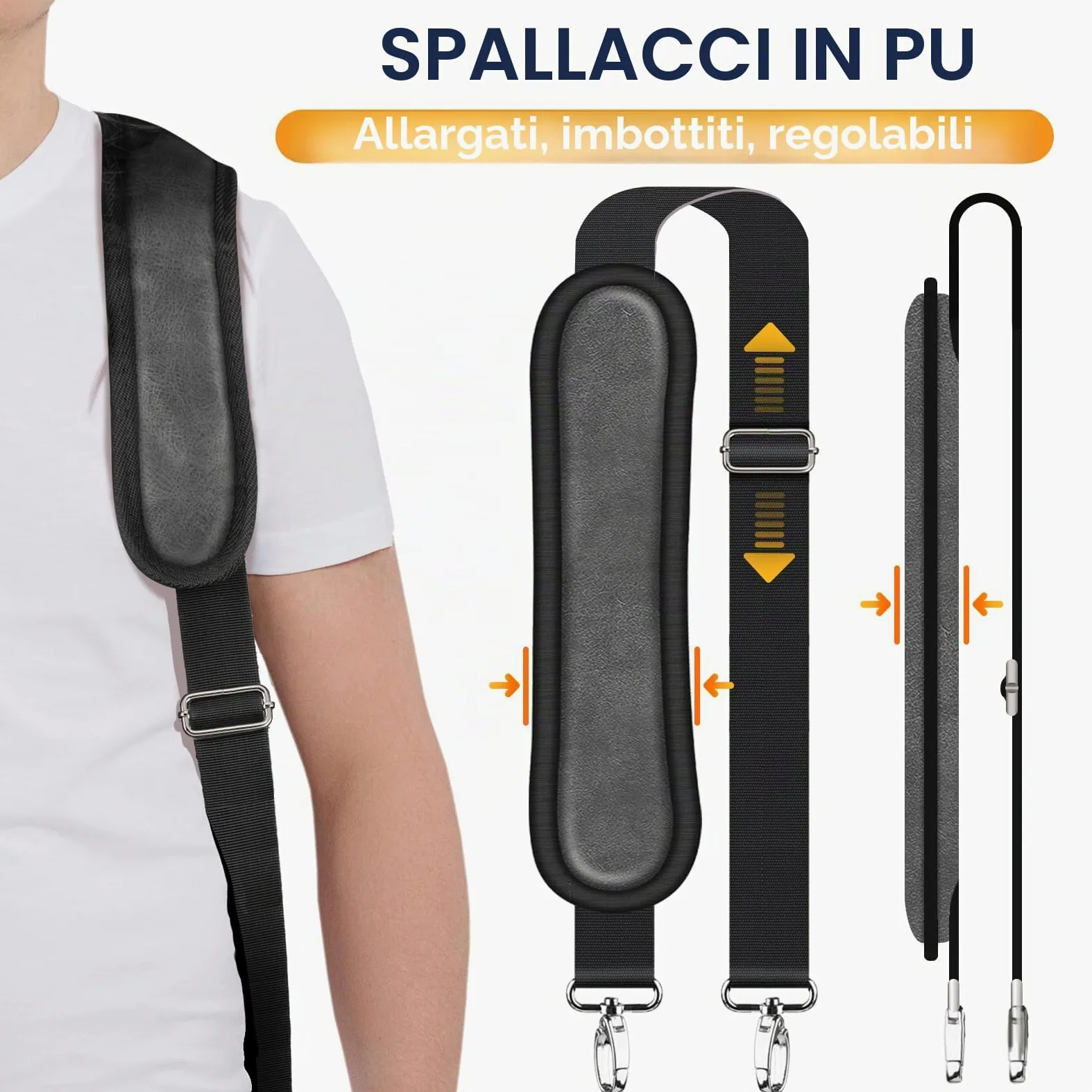 CAHAYA Custodia per Chitarra Acustica con Imbottitura di 15mm in ABS Impermeabile Facile da Pulire Astuccio Rigida per Chitarra Acustica Semiacustica 41 Pollici con Disegno di Striscia Modello CY0246