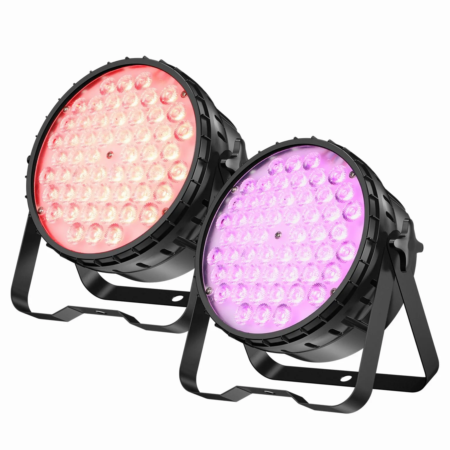Luce da Palco High CRI BETOPPER 200W Par LED, RGBW 4-in-1 Ultra-luminosa, CRI/RA>90, fino a 5000 Lm, Luce per DJ, Discoteca, Fotografia, Video, Matrimonio, Show (2Pz)