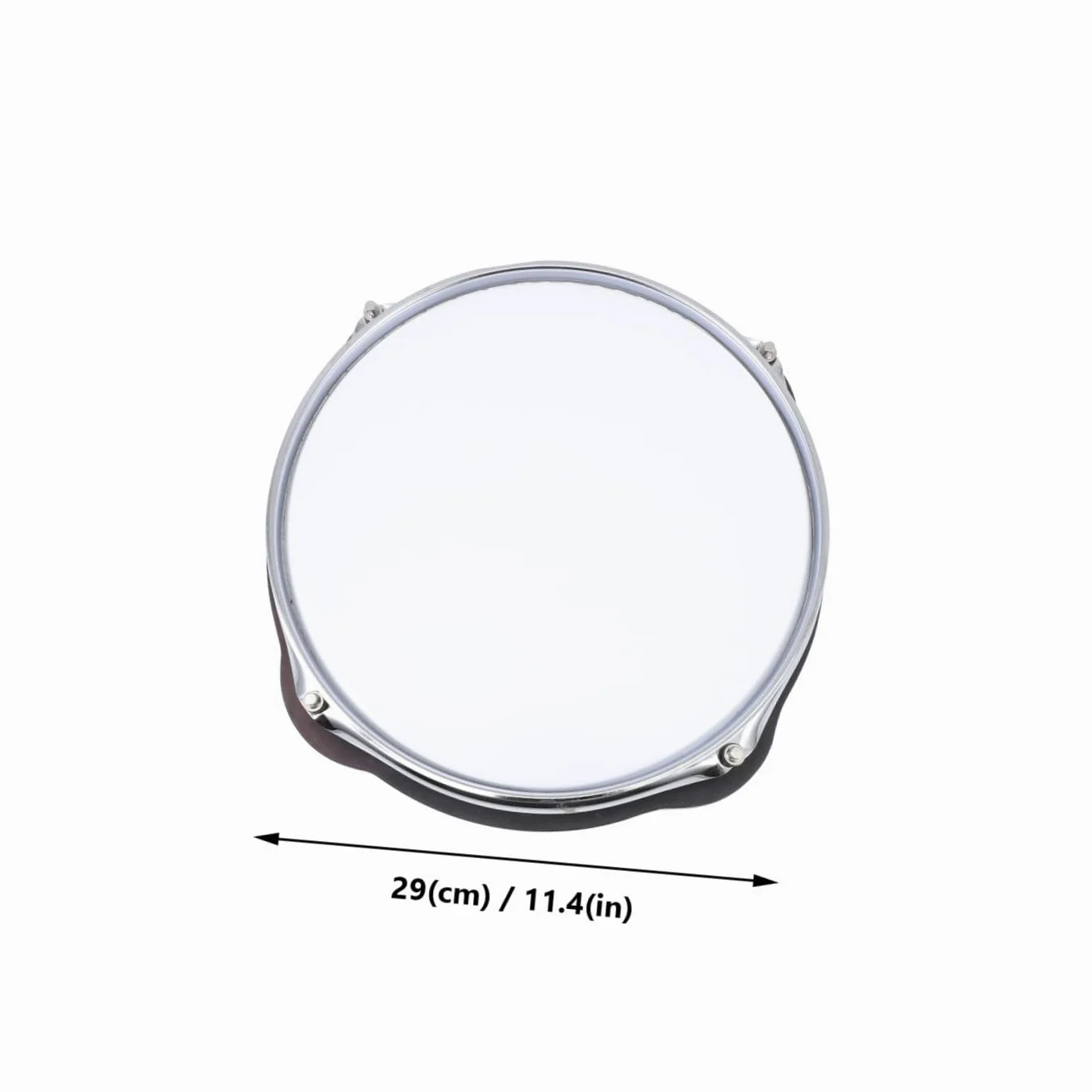 TOYANDONA Pad Riduzione del Volume Allenatore 10 Pollici in Pvc Batteria Bianco e Flessibile per Pratica di Percussioni e Strumenti Musicali