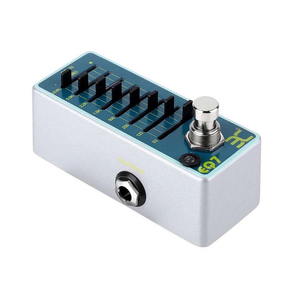 EX EQ7 Equalizzatore di Chitarra Effetto Pedale Equalizzatore a 7 Bande Shell in Metallo Completo True Bypass
