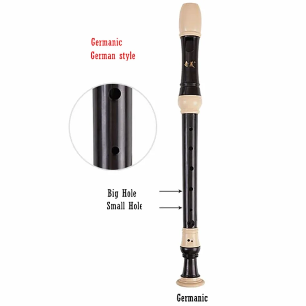 TsoLay Flauto principiante ABS Flauto Flauto Contralto Germanico e Barocco Clarinetto a 8 Fori Gaita F Chiave Flauto Verticale Strumenti Musicali Flauto per Principianti Strumento Musicale