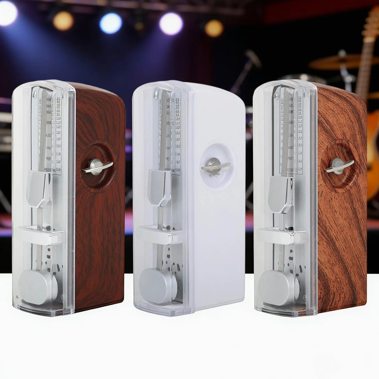 Standard Tower Sound Metronomo meccanico Pianoforte Chitarra Violino Strumenti musicali Precisione Movimento battente Metronomo Meccanico accurato per basso