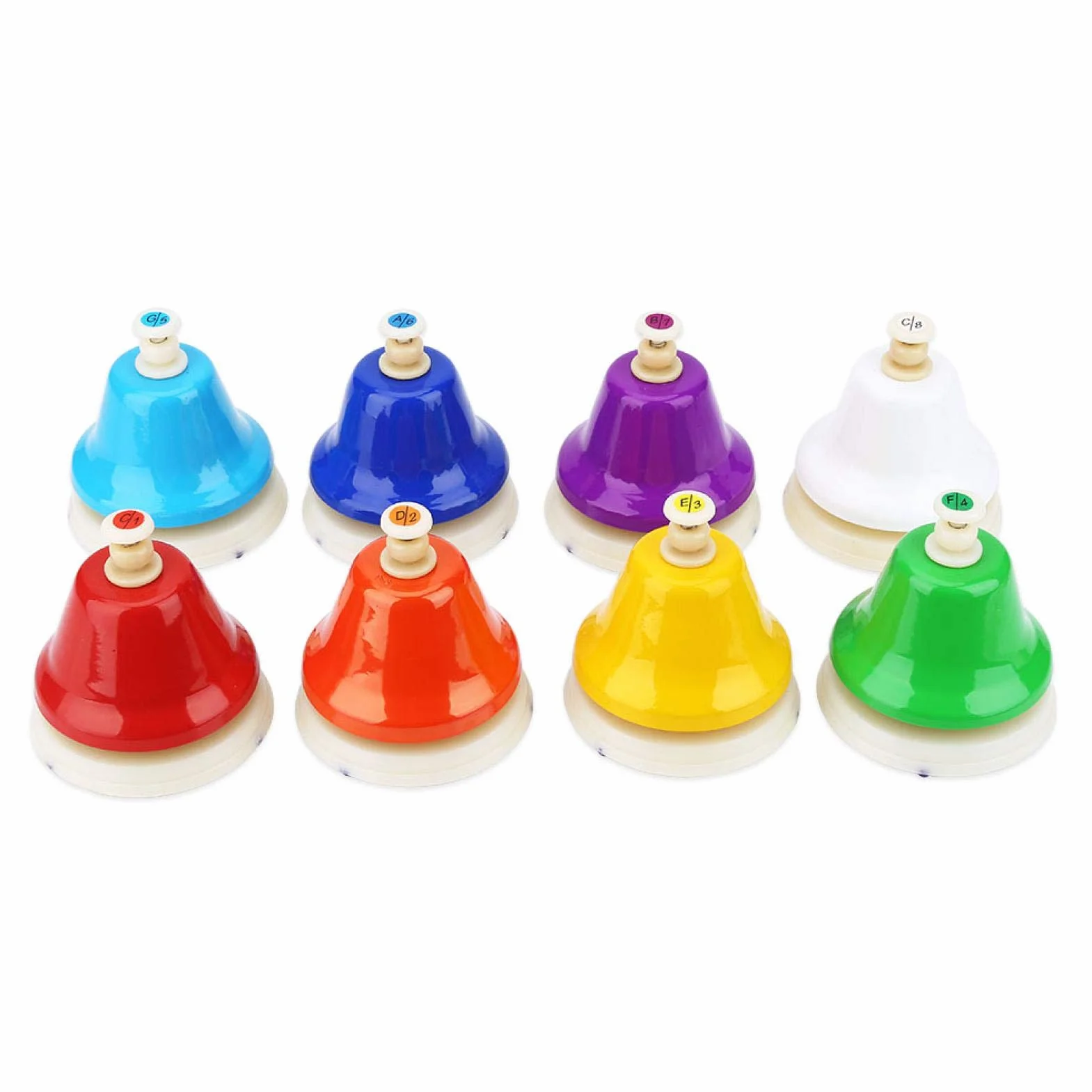 Set di Campane a Mano Colorate Diatoniche a 8 Note Set di Strumenti Musicali Strumento a Percussione Colorato per Matrimoni Scolastici di attività Familiari