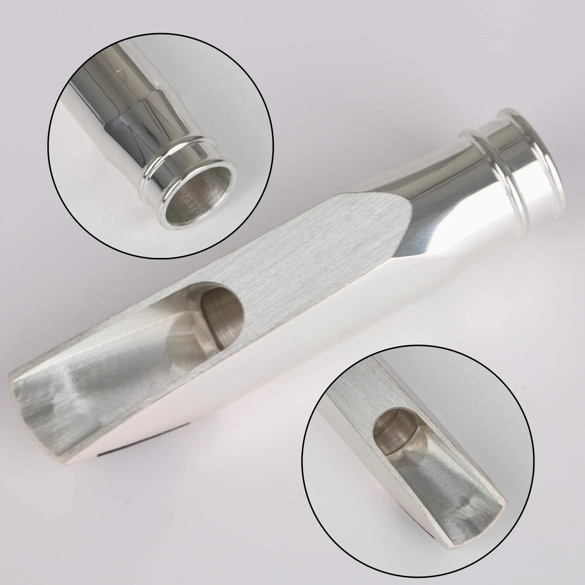 Yibuy - Bocchino per sassofono contralto, 7 # in pelle PU