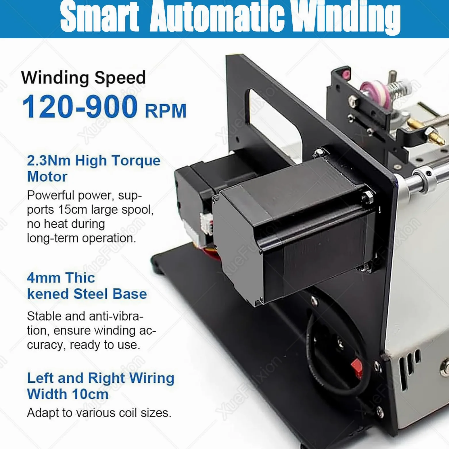 Avvolgitore automatico di bobine, avvolgitore bobina programmabile con display digitale, strumento di precisione per induttori e trasformatori audio personalizzati