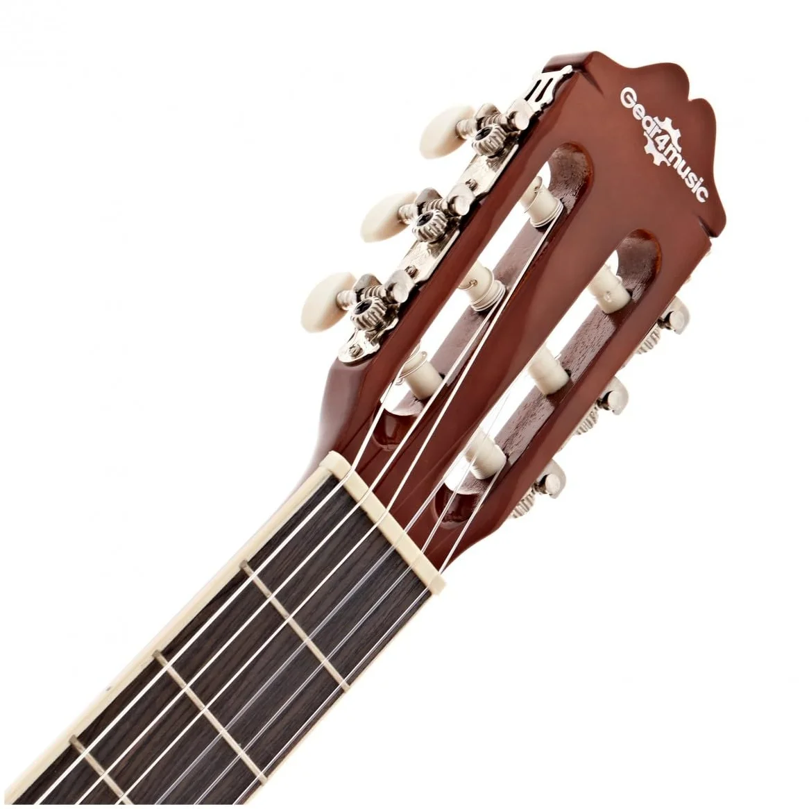 Chitarra classica Deluxe di Gear4music, naturale | Suono Equilibrato e Suonabilità Comoda, Corde di Nylon Morbide per Suonare Facilmente, Scala Standard