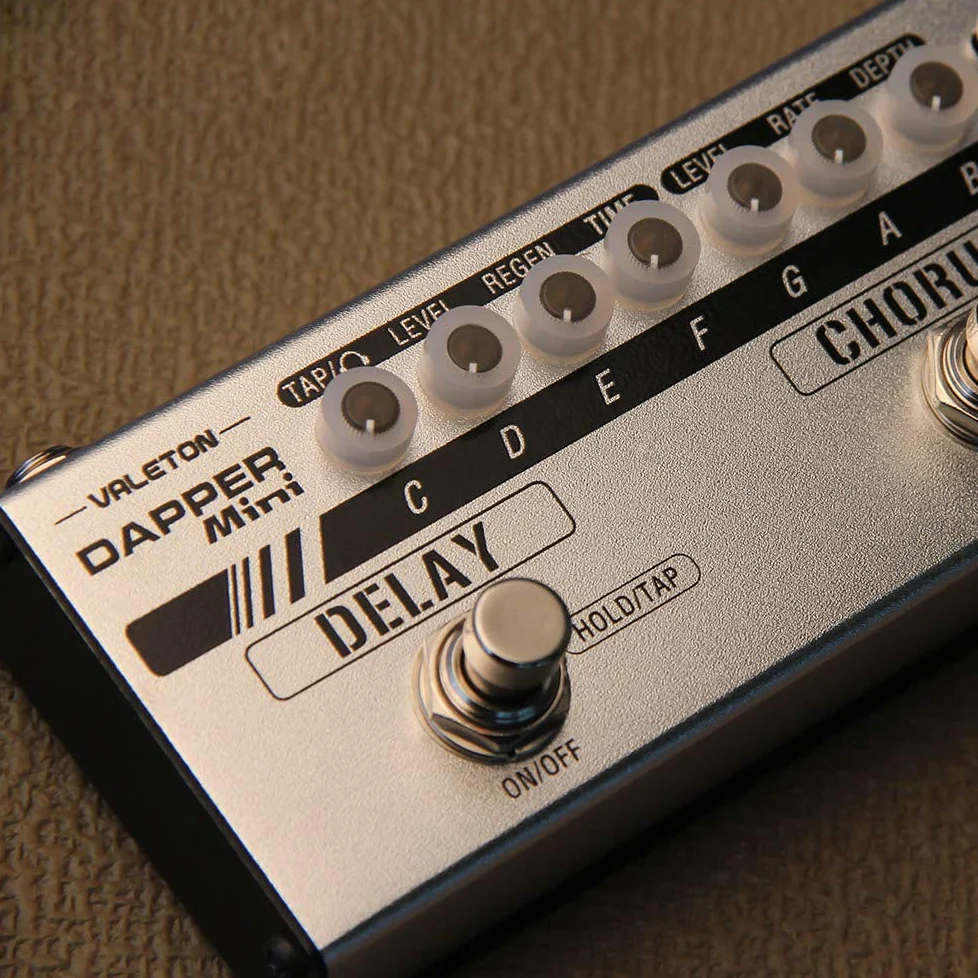 Valeton Dapper Mini Stage Session Gigging Gear Overdrive Distorsione Chorus Ritardo Chitarra Multi-Effetti Pedale