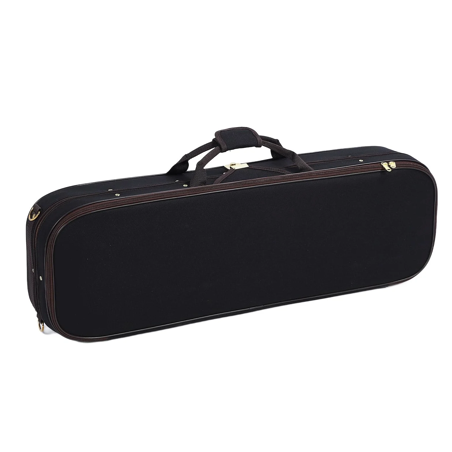 Tosuny Custodia Rigida per Violino Misura 4/4 con Igrometro Elegante Custodia per Strumenti Musicali in Tessuto Oxford Nero