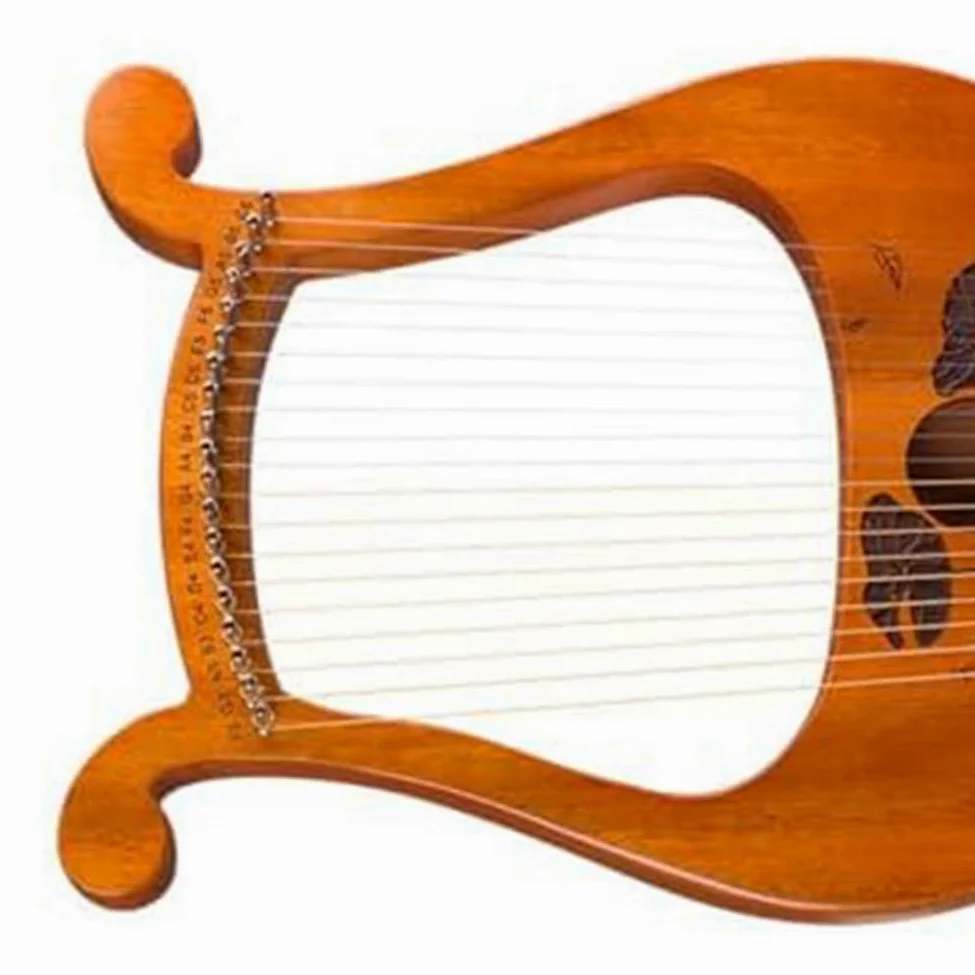 Arpa A Lira Arpa per Principianti A 19 Corde, Piccola Arpa Portatile A 19 Toni Strumenti Musicali A Lira A 19 Corde Arpa A Lira In Legno Massello Facile da Usare