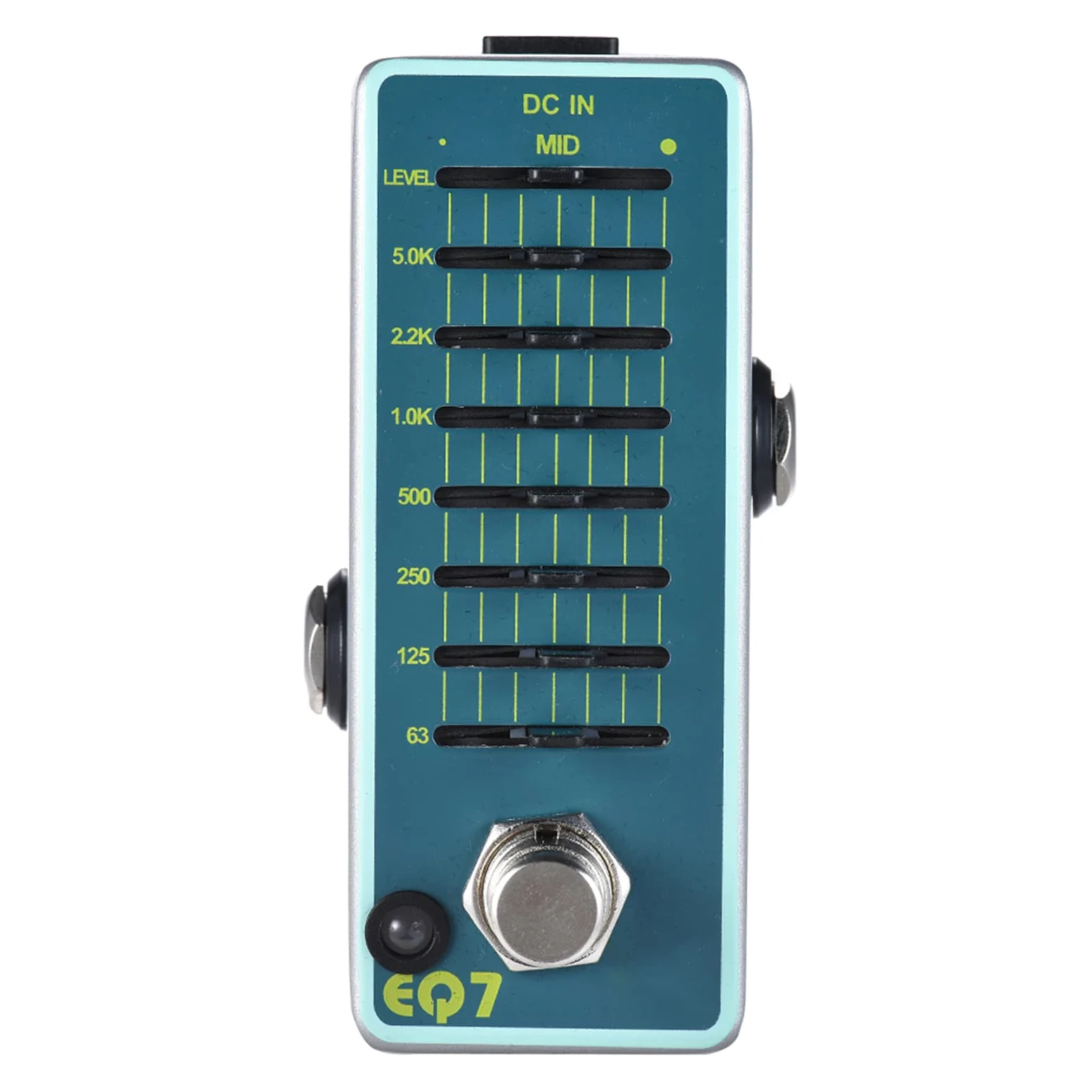 Effetti Chitarra, Ex EQ7 Equalizzatore per Chitarra Effetto Pedale EQ a 7 Bande Full Shell del Metallo True Bypass