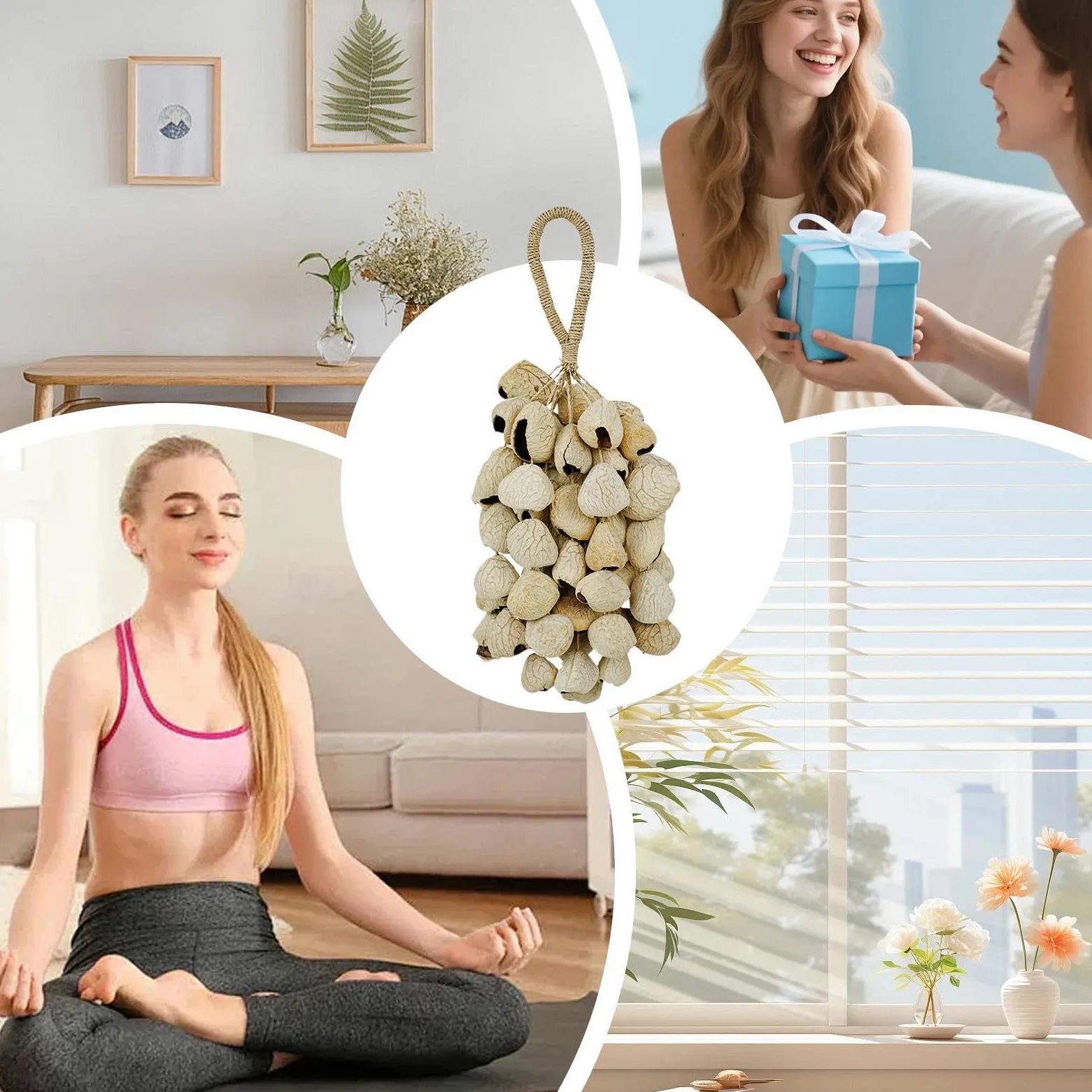 Strumenti Di Terapia Sonora Arredo Casa Naturale Interattivo con | Strumenti a Mano Rustici per Adulti Per Relax in Casa Giardino e Esterni per Adulti Bambini Compleanno e Vacanze
