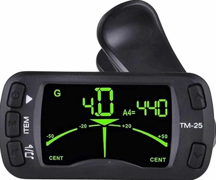 Tuner Guitar Metronome Multifunzionale Portatile Sintonizzatore Portatile for Chitarra Chromatic Bass Violin Ukulele Facile da Usare