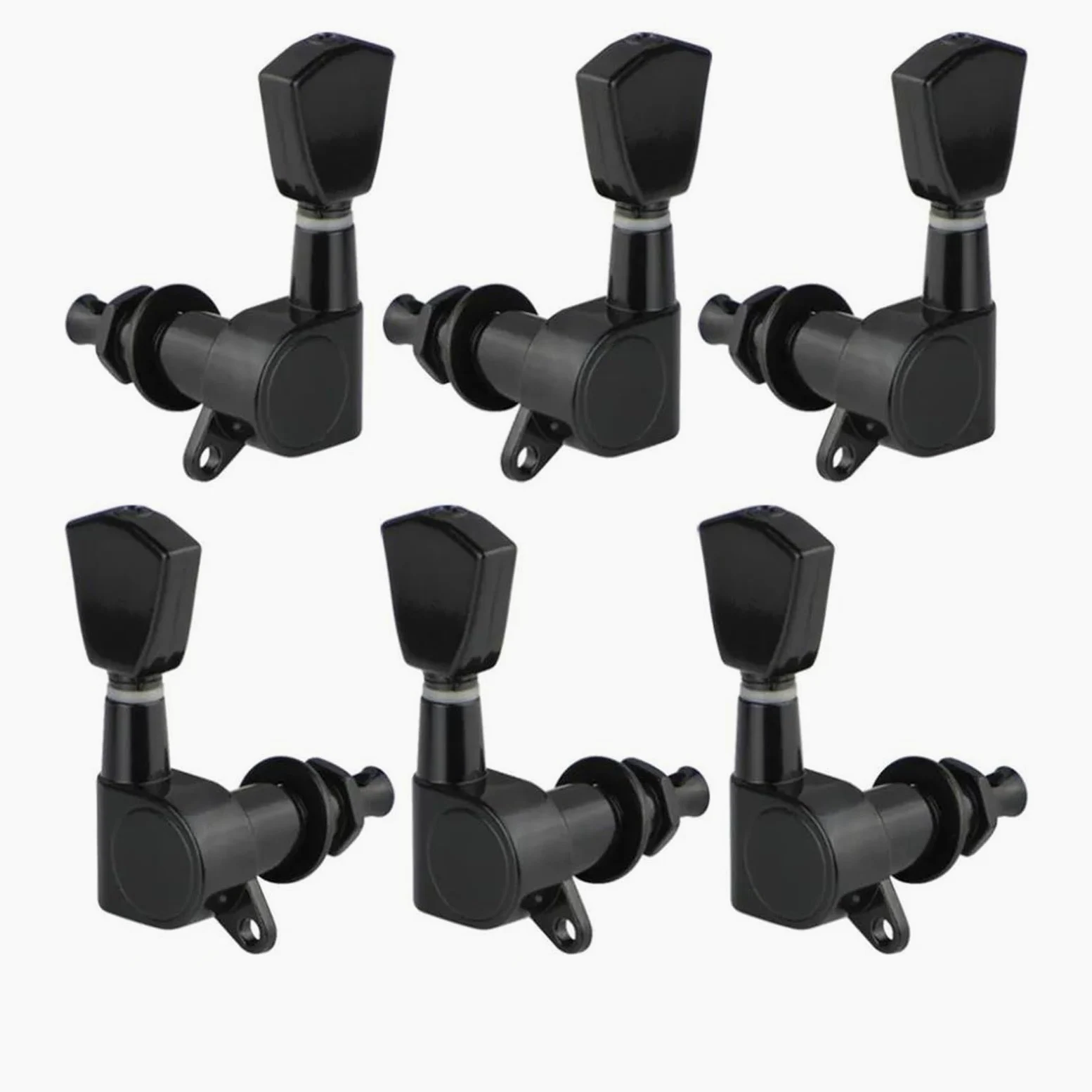 Meccaniche Chitarra Set Accordatore Per Chitarra Chiuso (3L3R)(Black)
