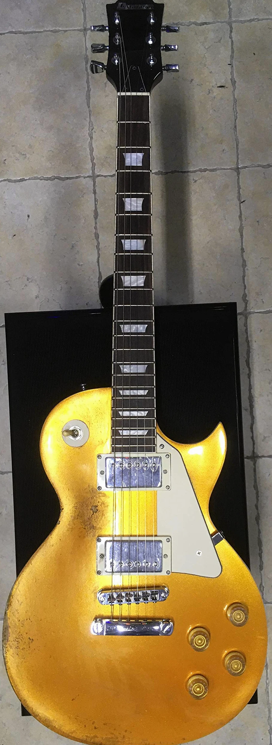 Chitarra elettrica stile Les Paul goldtop Dimavery LP-800 - versione RELIC - VALUTO SCAMBI/PERMUTA, POSSIBILITA' DI RESO
