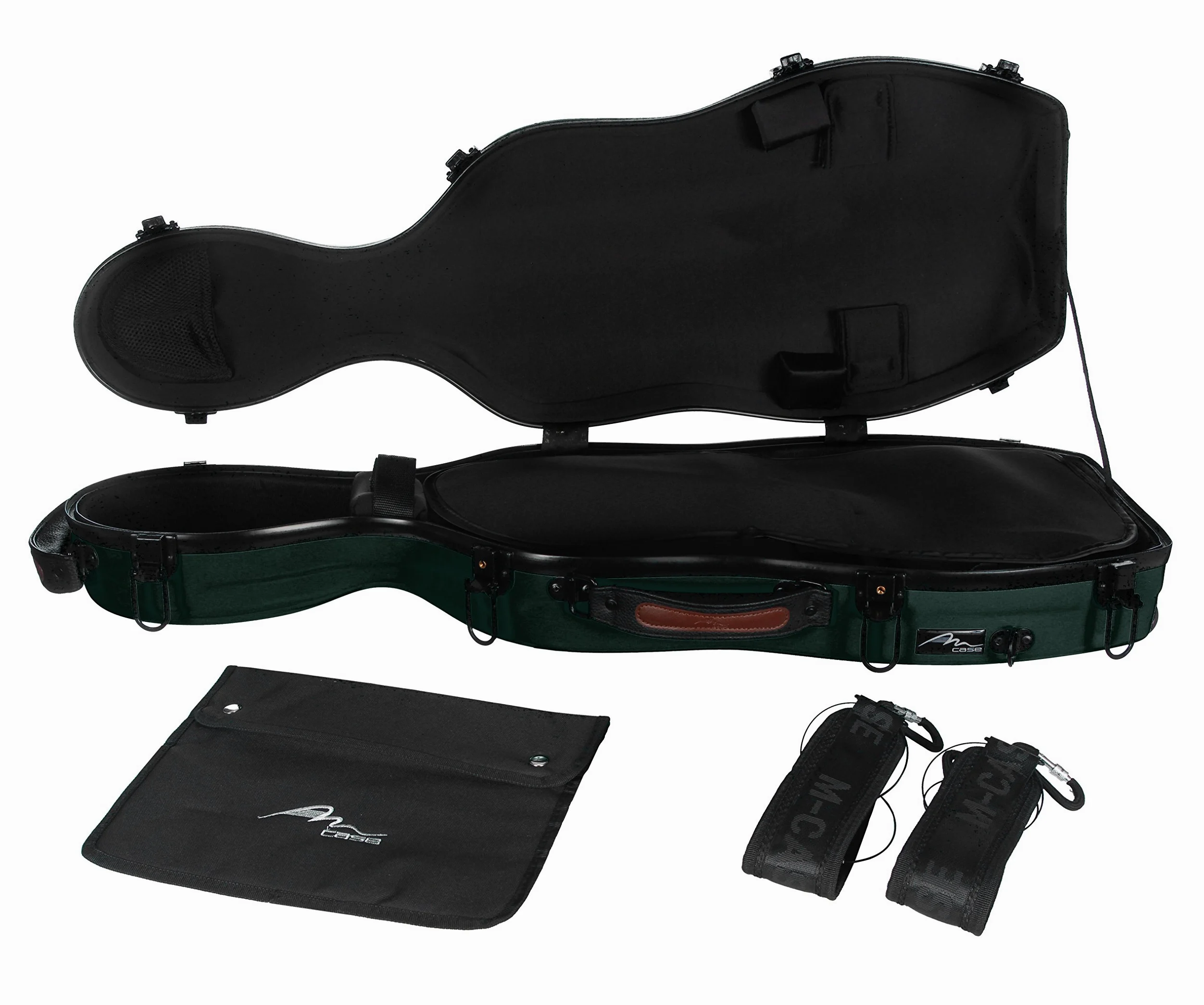 M-Case Custodia per Viola Fiberglass 38-43 Ultra Light verde borsa musicale