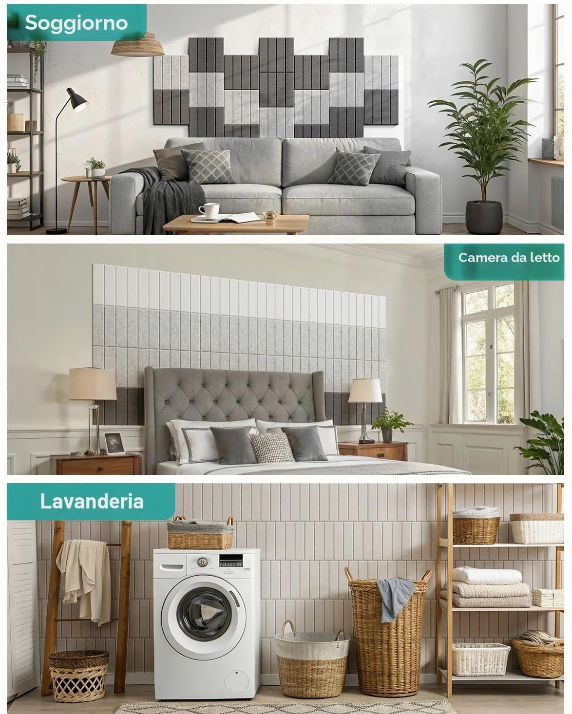 Soundsbay Pannelli Fonoassorbenti Autoadesivi 18 Pezzi Nero 30x30x0.9cm | Poliestere per isolamento acustico, per un efficace trattamento un design elegante delle, Pannello fonoassorbente