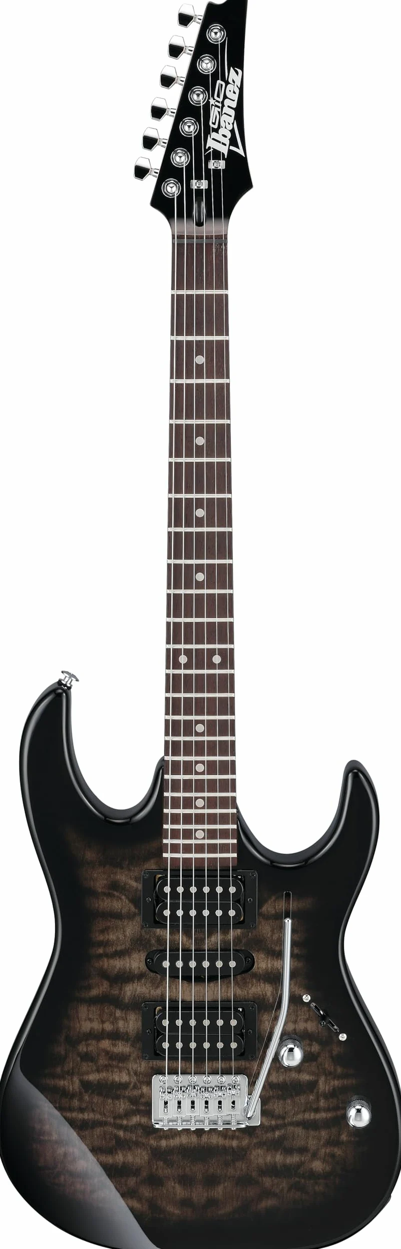Ibanez GRX70QA-TKS Chitarra elettrica, colore: nero trasparente