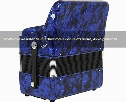 Fisarmonica in legno massello, 22 tasti, 8 bassi, fisarmonica per principianti e professionisti, colore: rosso