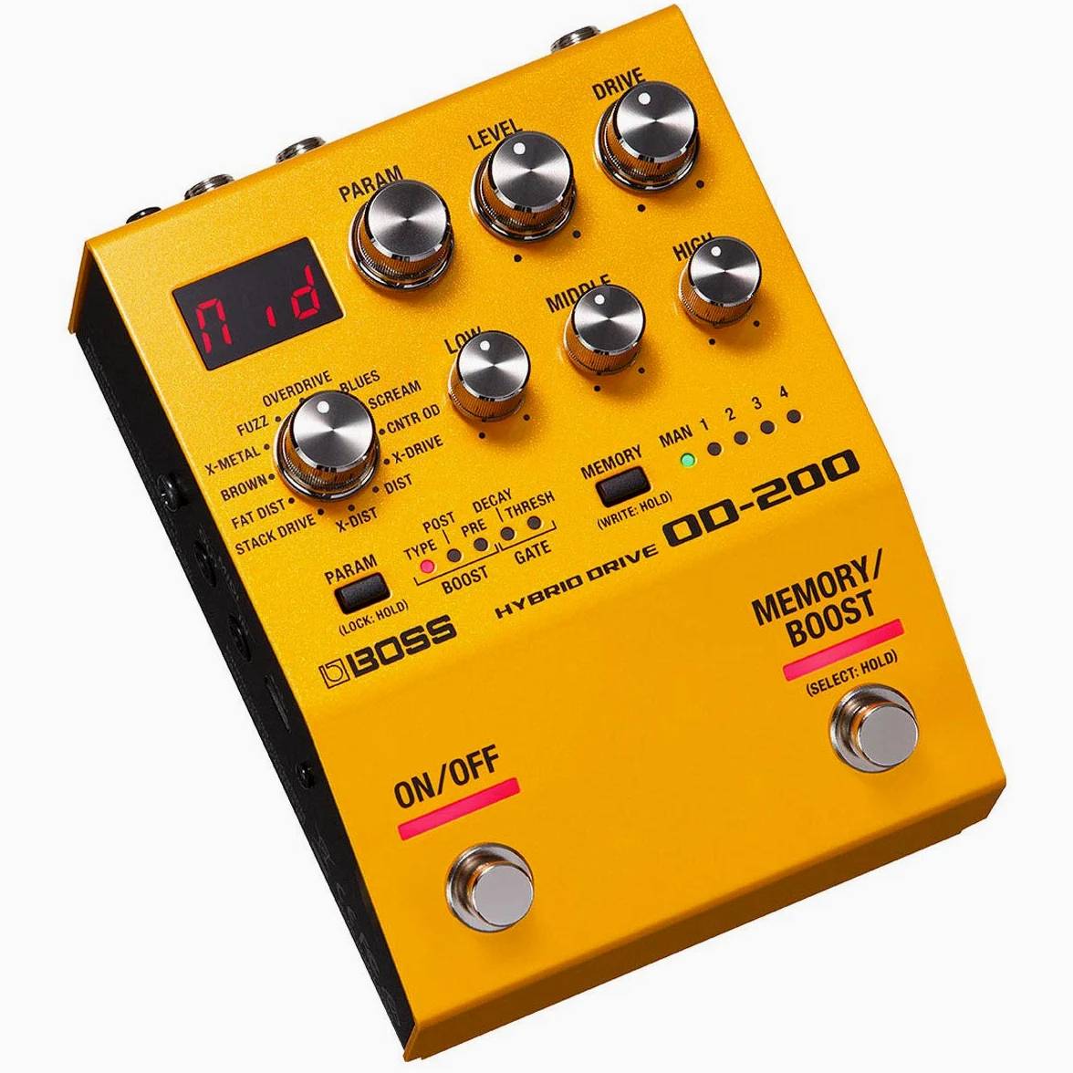 Boss OD-200 Hybrid Drive + cavo TRS-MIDI BMIDI-1-35 + cavo patch keepdr