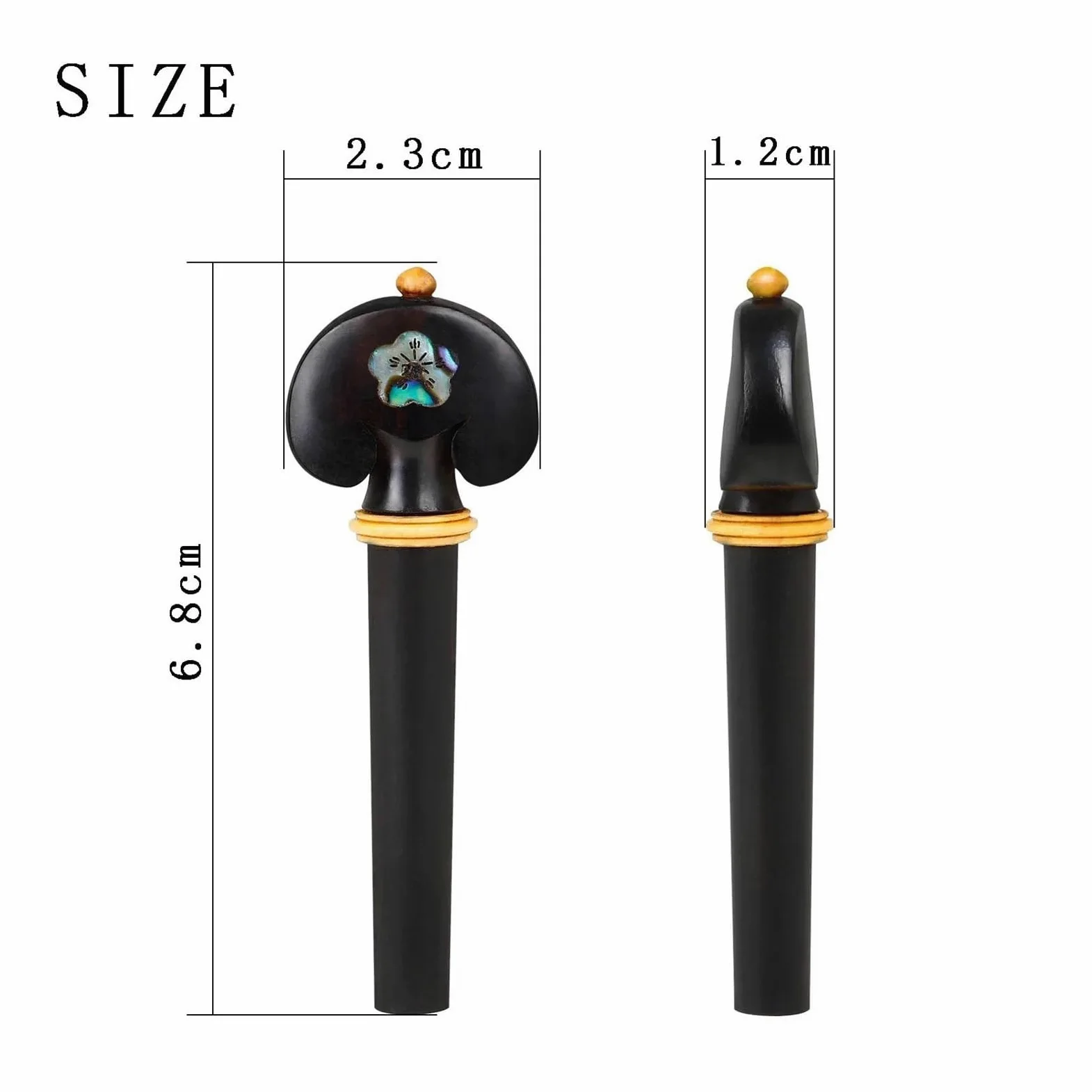 Accessori per violino 4 pezzi di aste per corde di violino in ebano adatte per accessori di ricambio professionali