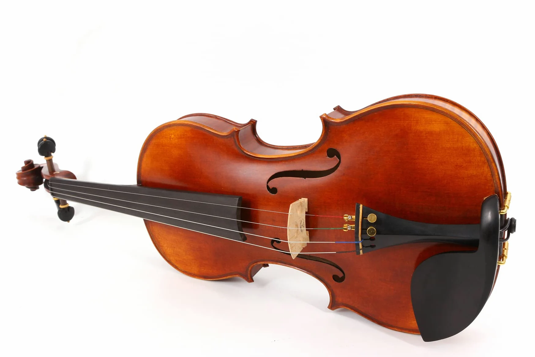 Yinfente Master 4/4 Violino Stradivari Modello Bel Suono - Fiamma Acero, Ebano - Con Caso Libero e Arco - Un Pezzo
