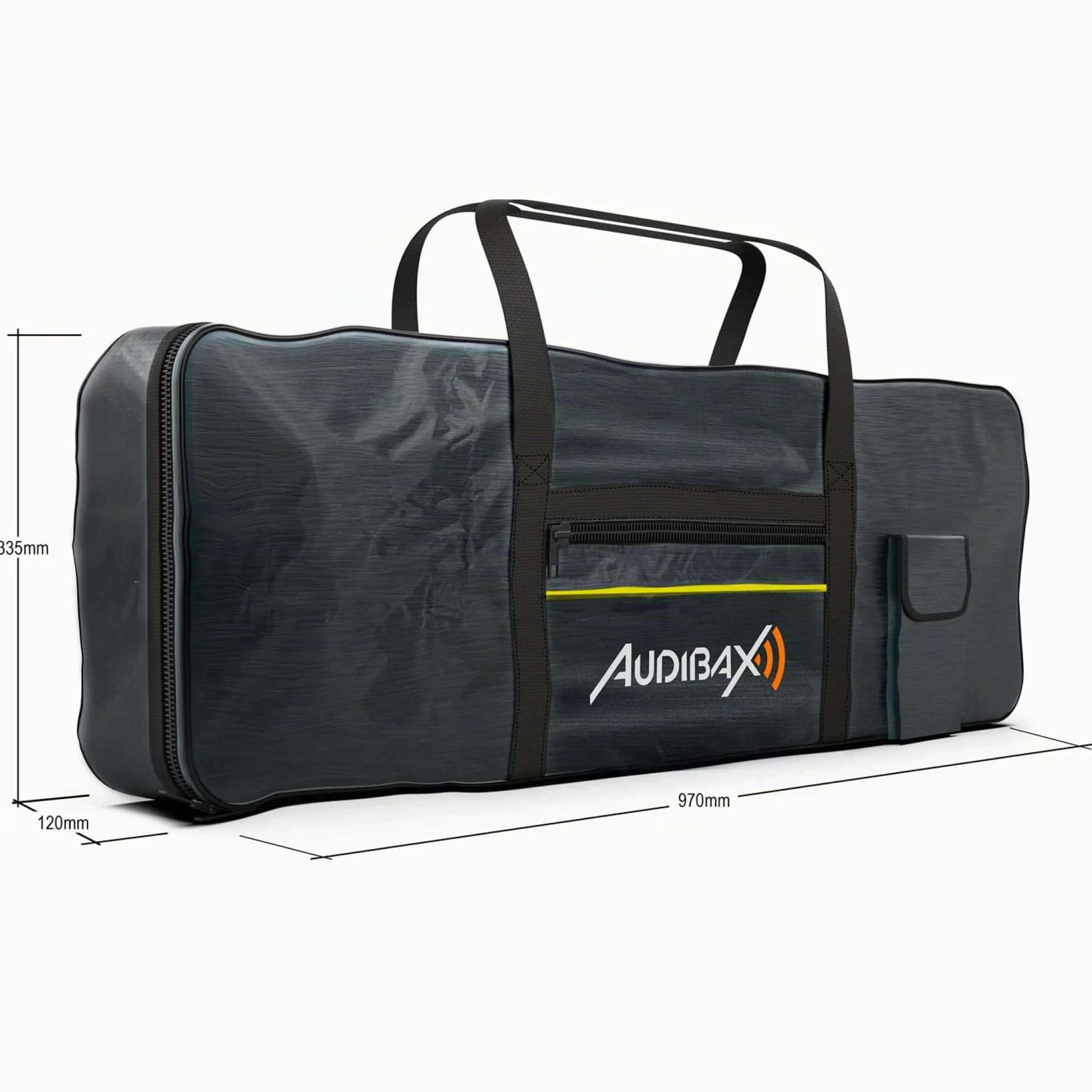 Audibax Onyx Pack - Supporto, Panca e Custodia per Pianoforti e Tastiere a 61 Tasti - Supporto Professionale a Forbice Singola + Panca Pieghevole per Pianoforte + Custodia per Pianoforte Digitale