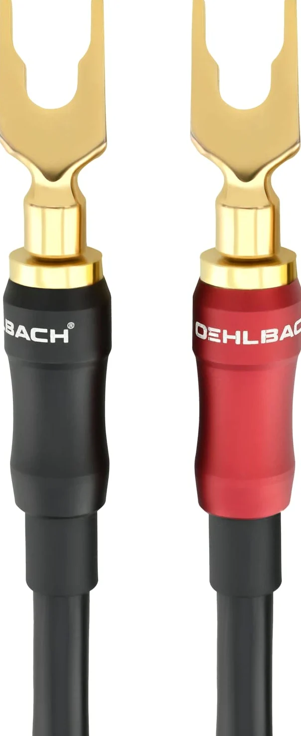 OEHLBACH Transform Dual Plug - Cavo per altoparlanti con connettori a banana e terminali intercambiabili, in rame OFC, potenza 300 W, ottima conducibilità, connettori flessibili, placcati oro 24