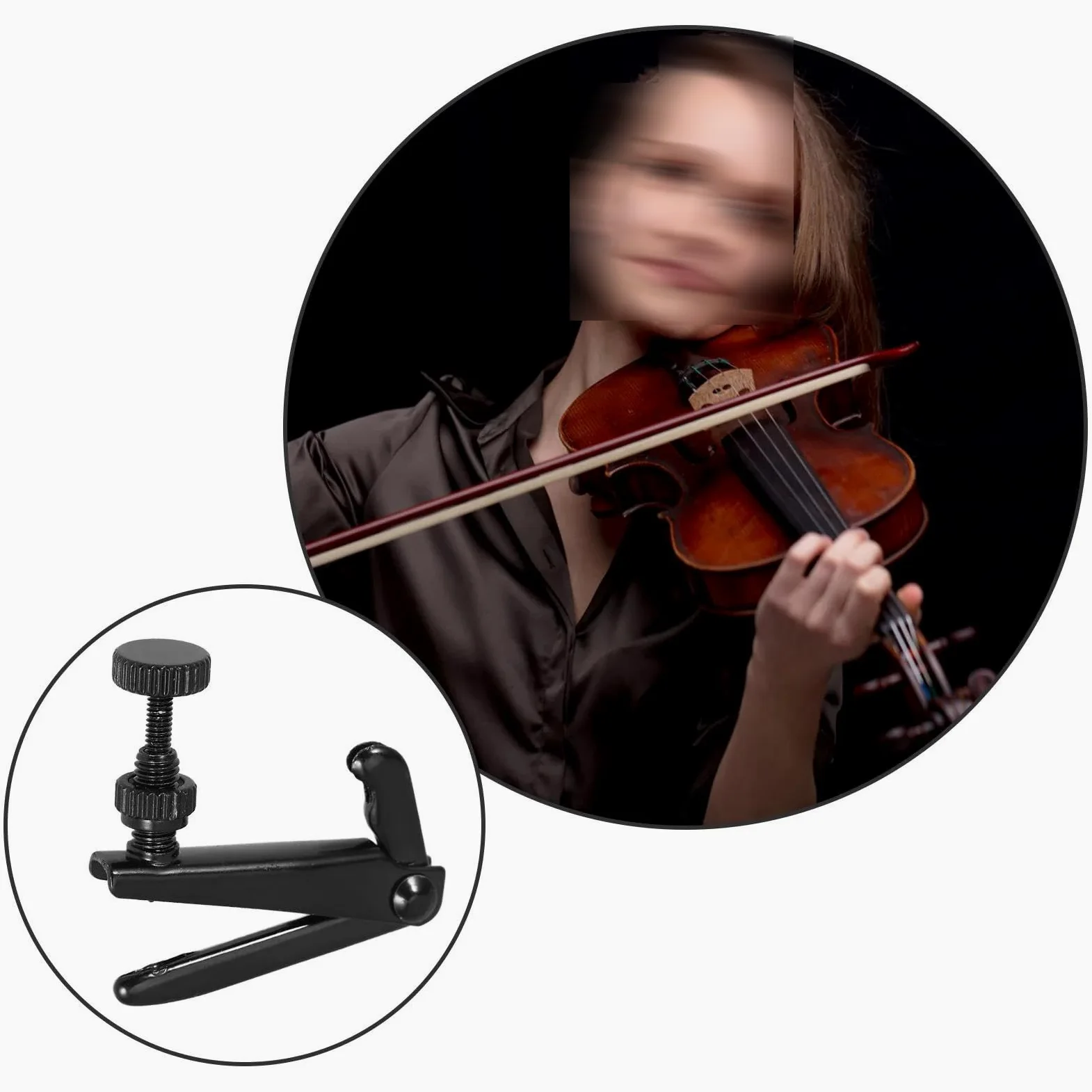 Kit Accessori Violino Accordatore Professionale In Ottone Per Violini Da 3/4 A 4/4 Di Dimensioni Standard