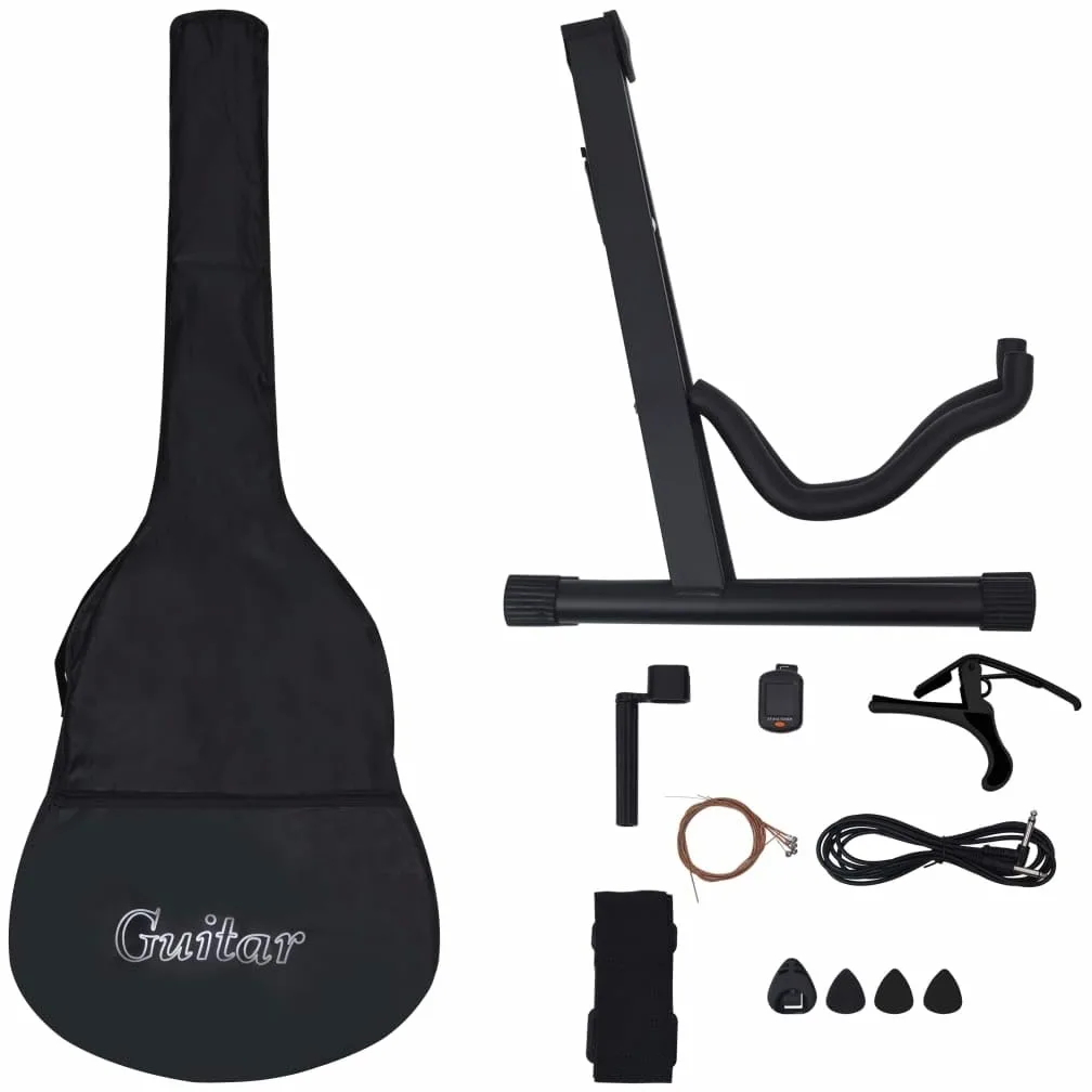 Set Chitarra Western 12 pz con Equalizzatore e 6 Corde Blu-70141