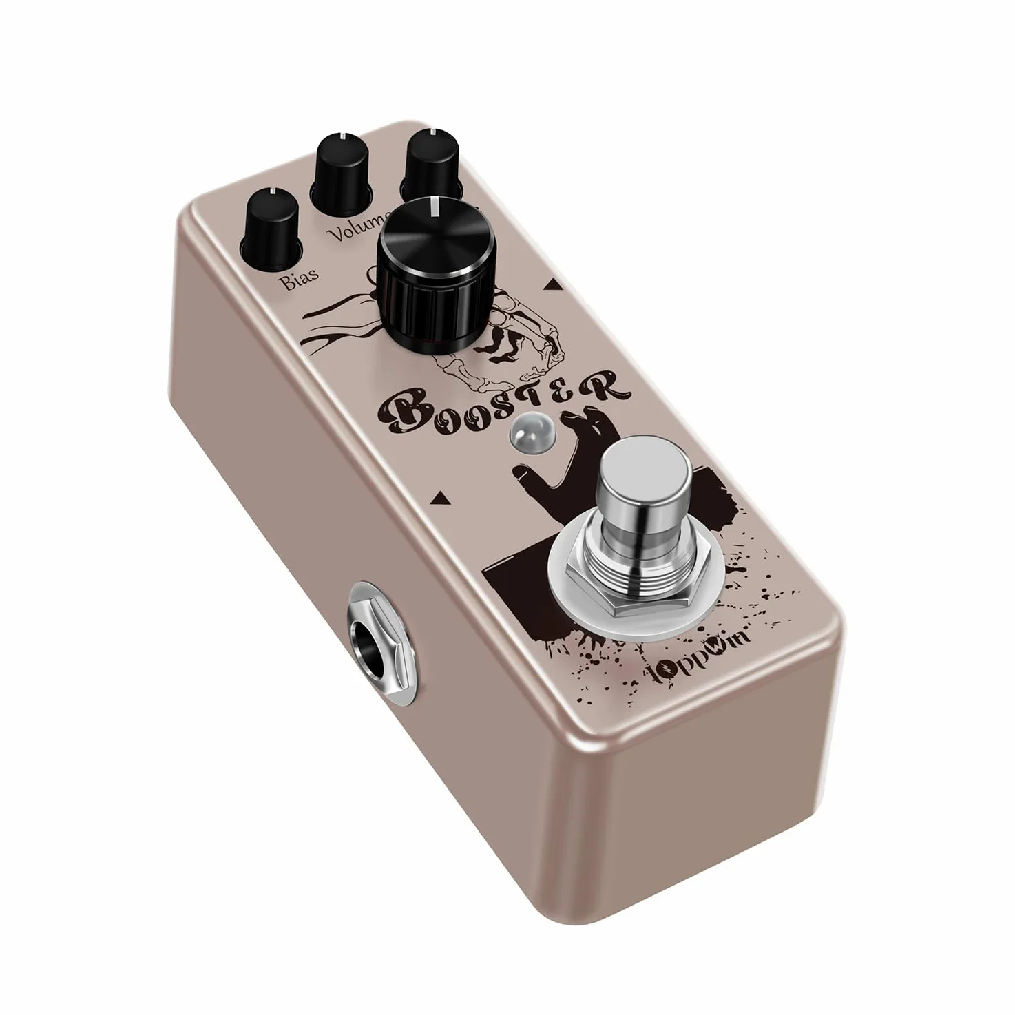 Pure Boost 20dB+ Clean Boost Pedal - ±15dB Equalizzatore a 2 bande, involucro in metallo, True Bypass per chitarra/basso