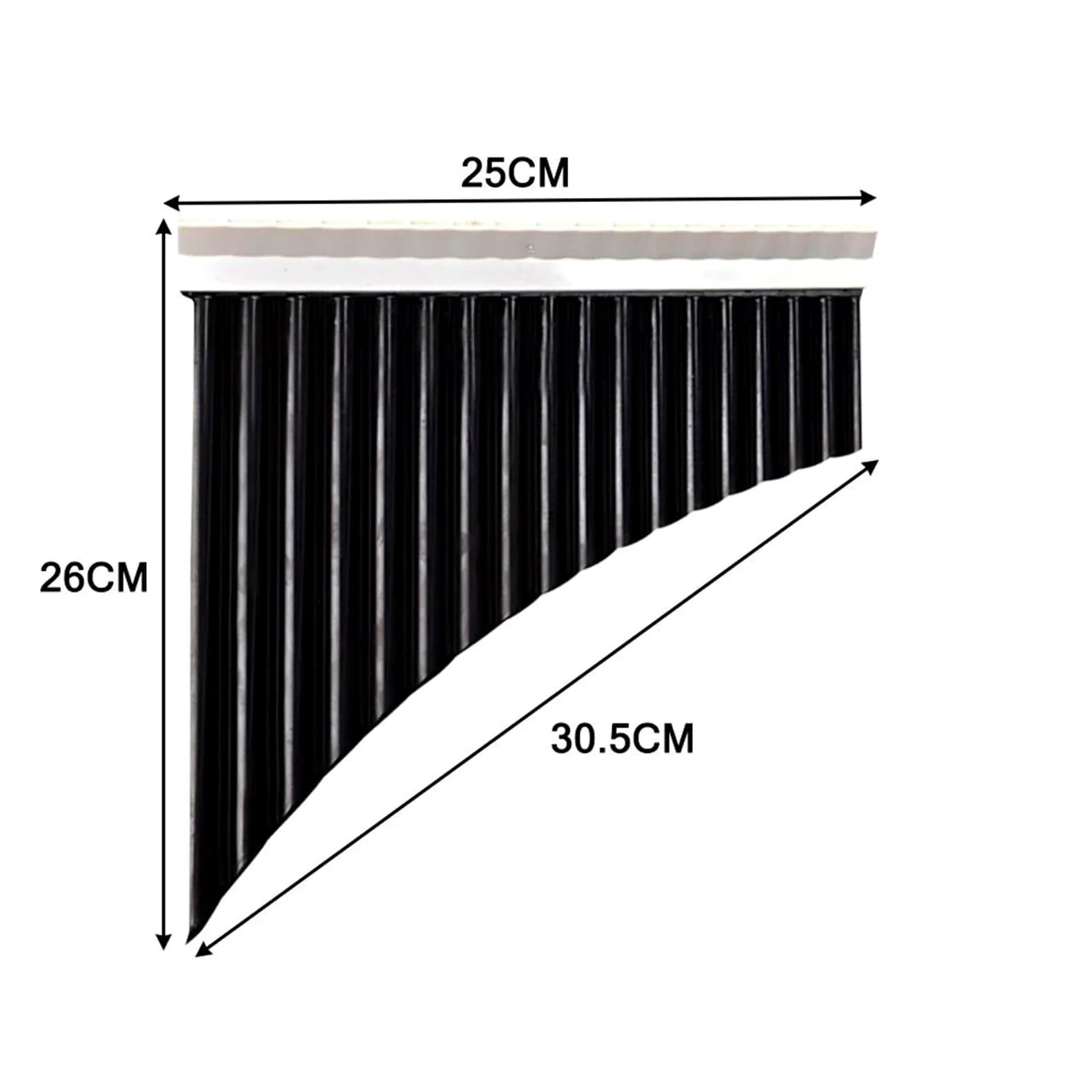 Flauto Di Pan Professionale 18 Pipe Pan Strumento Musicale Cinese Flauto Panpipes C Key Pan Pipes Per Principianti(Black)