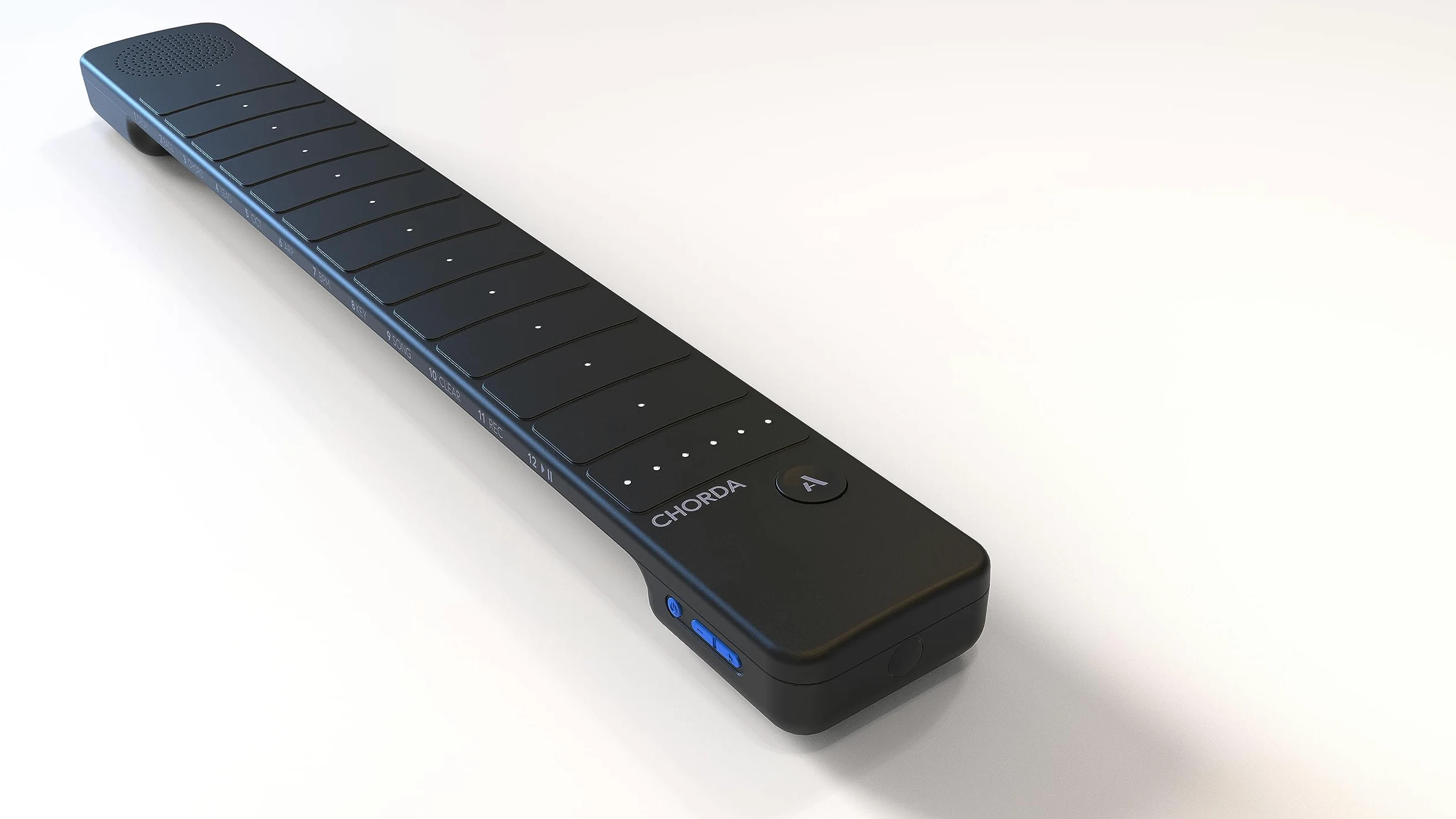 Sintetizzatore Artiphon Chorda Black (campionatore, controller MIDI MPE, strumento elettronico a tastiera, peso: 490 g, batteria ricaricabile, incluso cavo da USB-C a USB-A e guida rapida), Nero