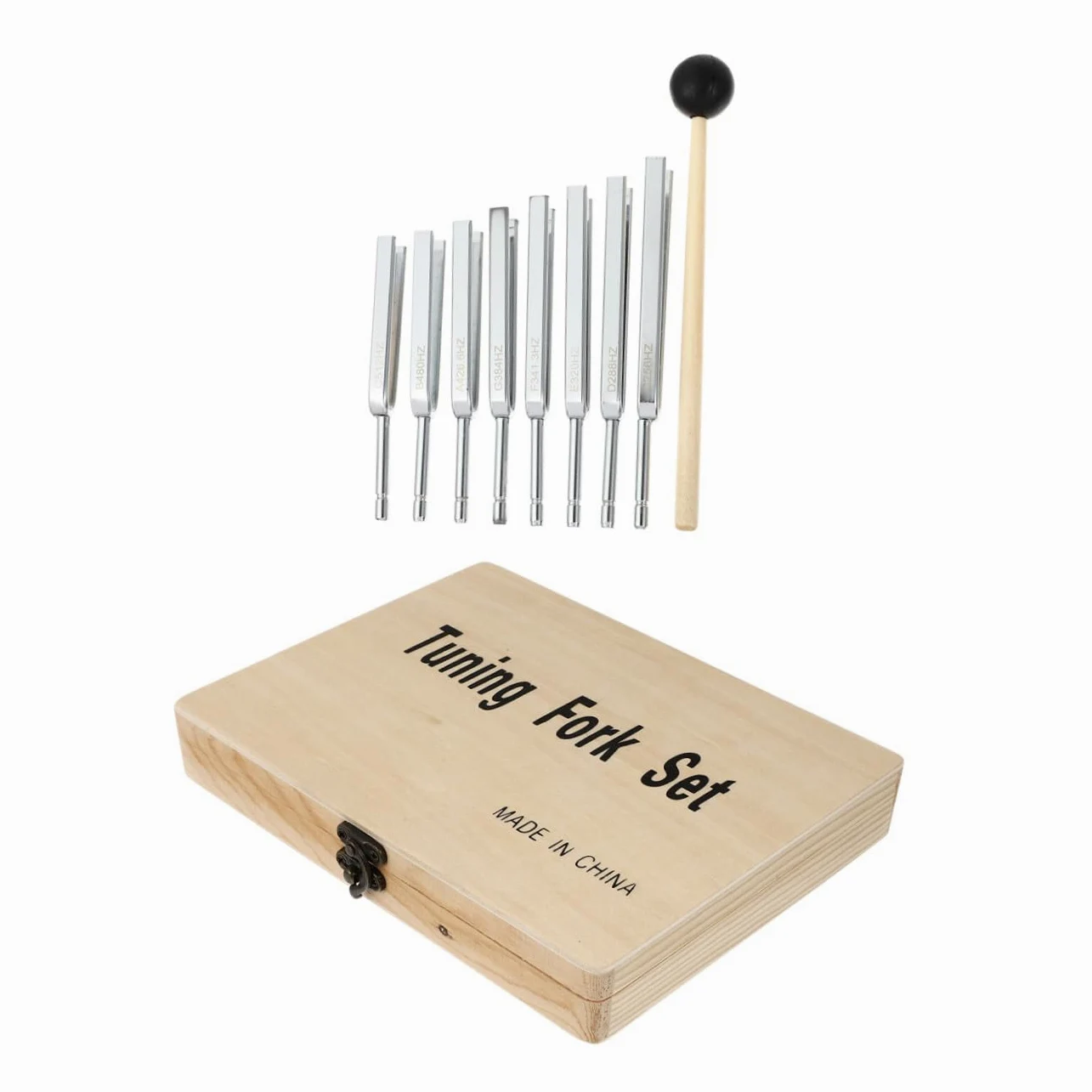 VICASKY Set di forchette d'accordo, per strumenti musicali, 8 pezzi, per chitarra, forchette per la voce di violino e chitarra