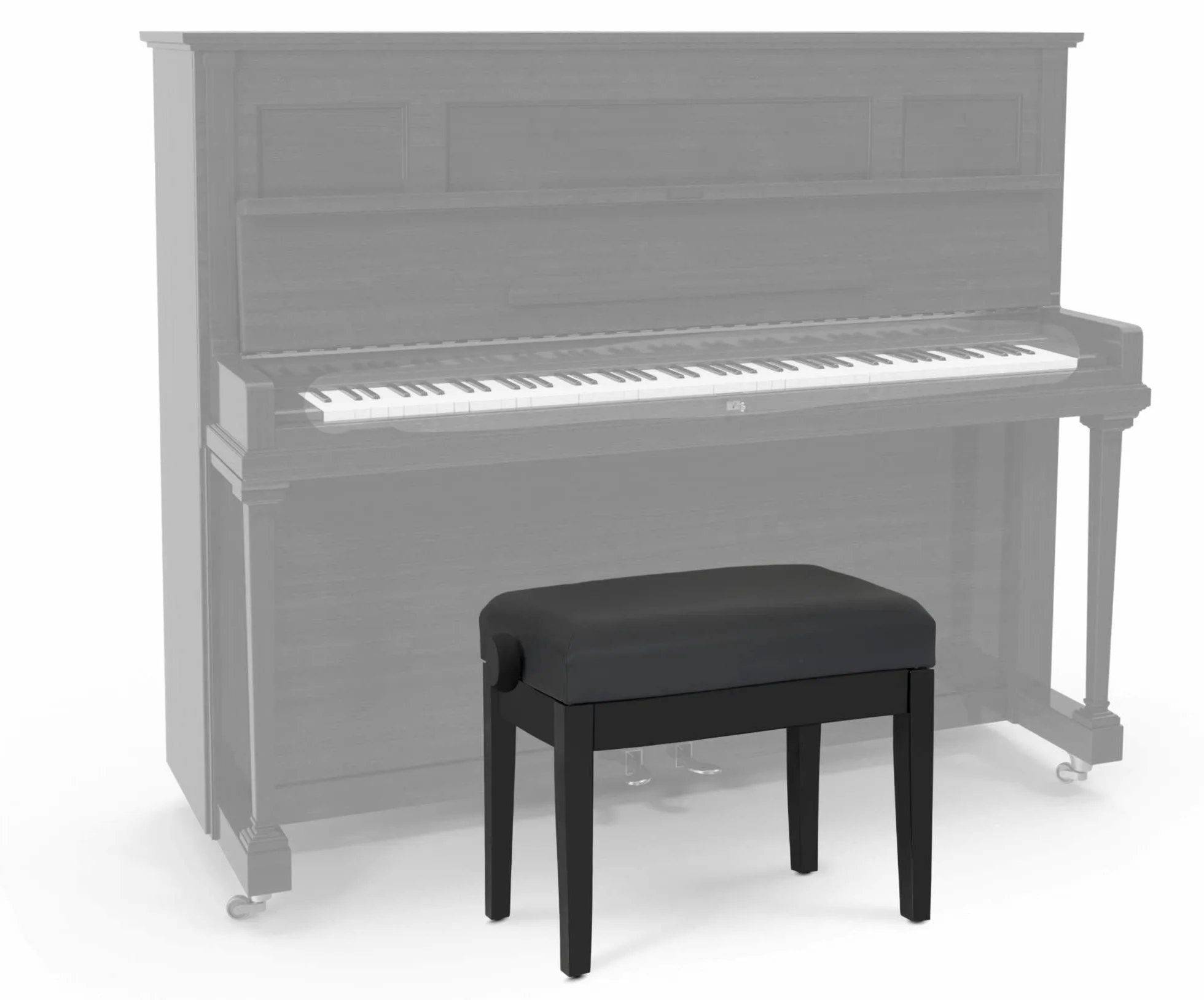 Classic Cantabile Panca per pianoforte Modello P nero opaco